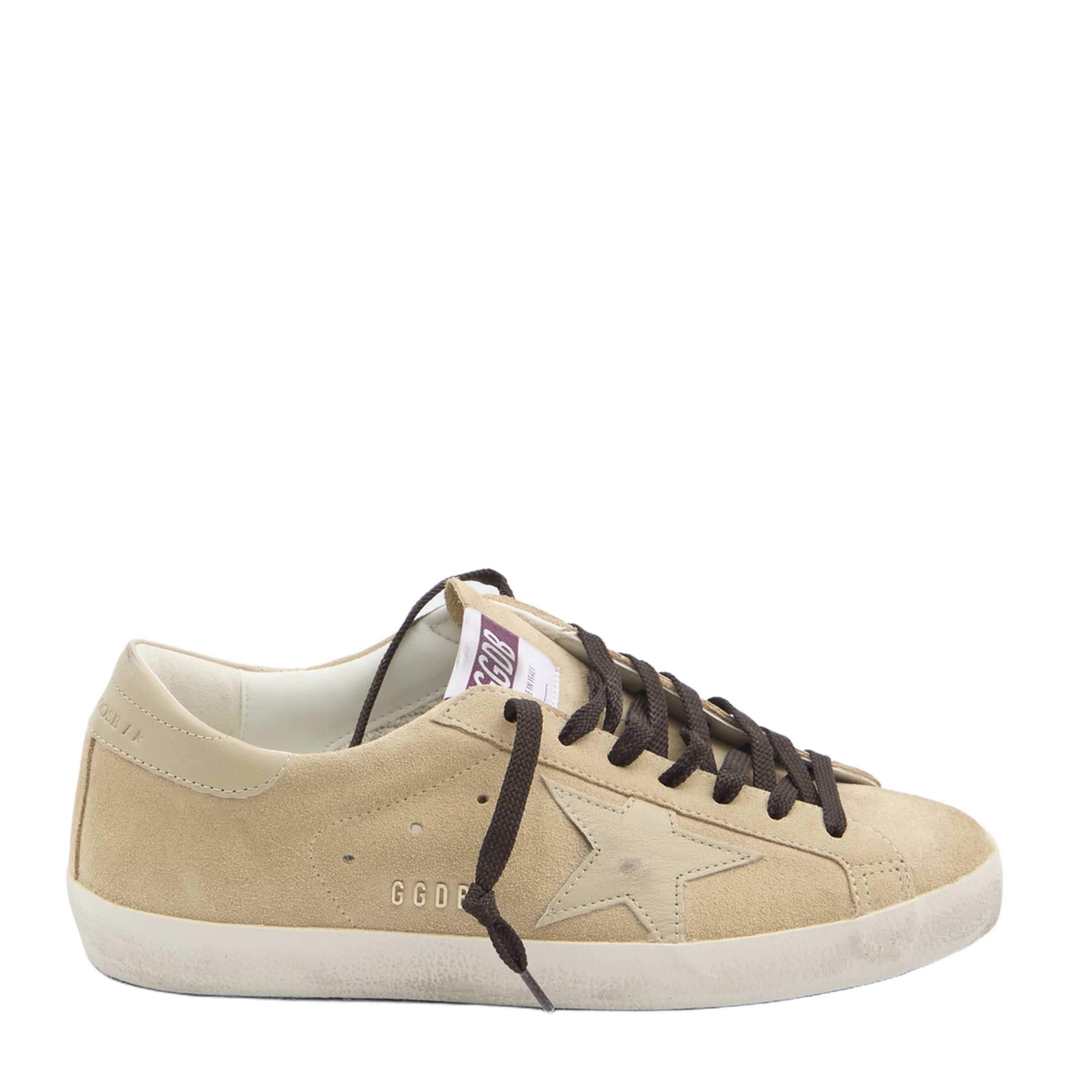 Super Star Suede Upper Nappa Star and Heel with Metal Lettering - Image 1