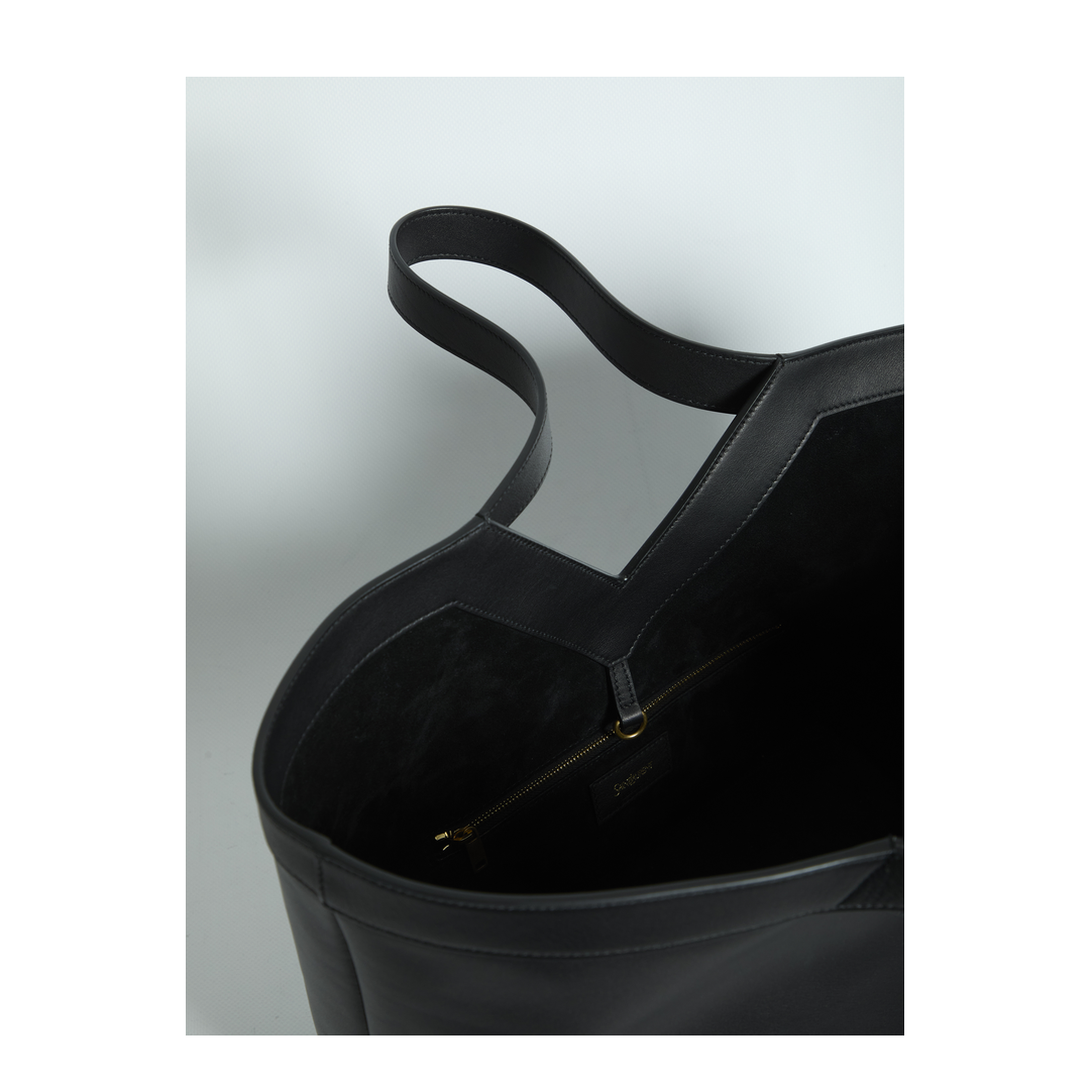 Y Small Calfskin Tote - Black - Image 4