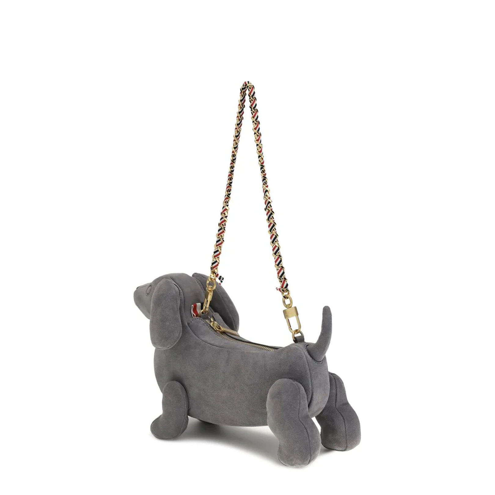 Hector Suede Shoulder Bag Grey - Image 3