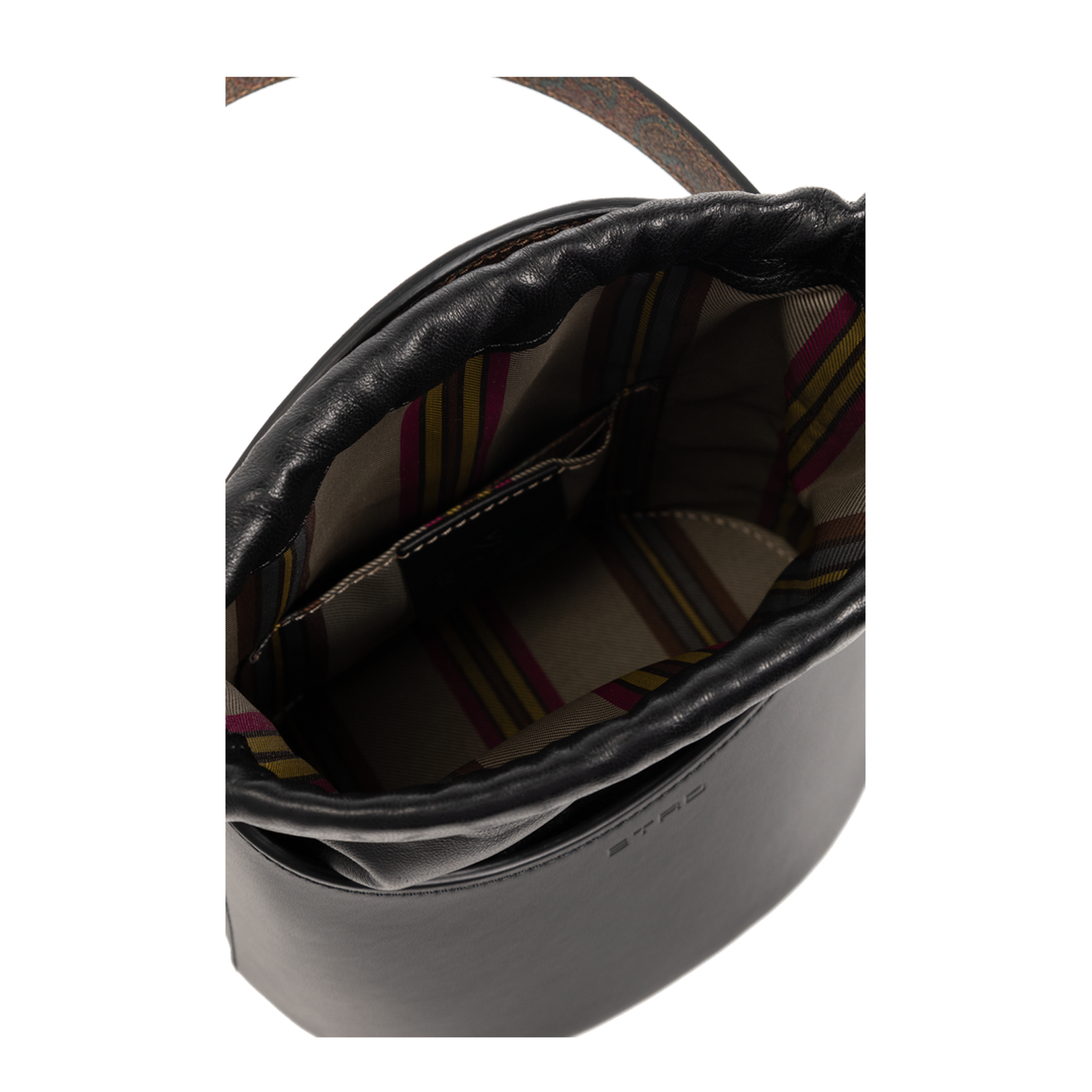 Saturno Small Paisley Bucket Bag - Black - Image 5