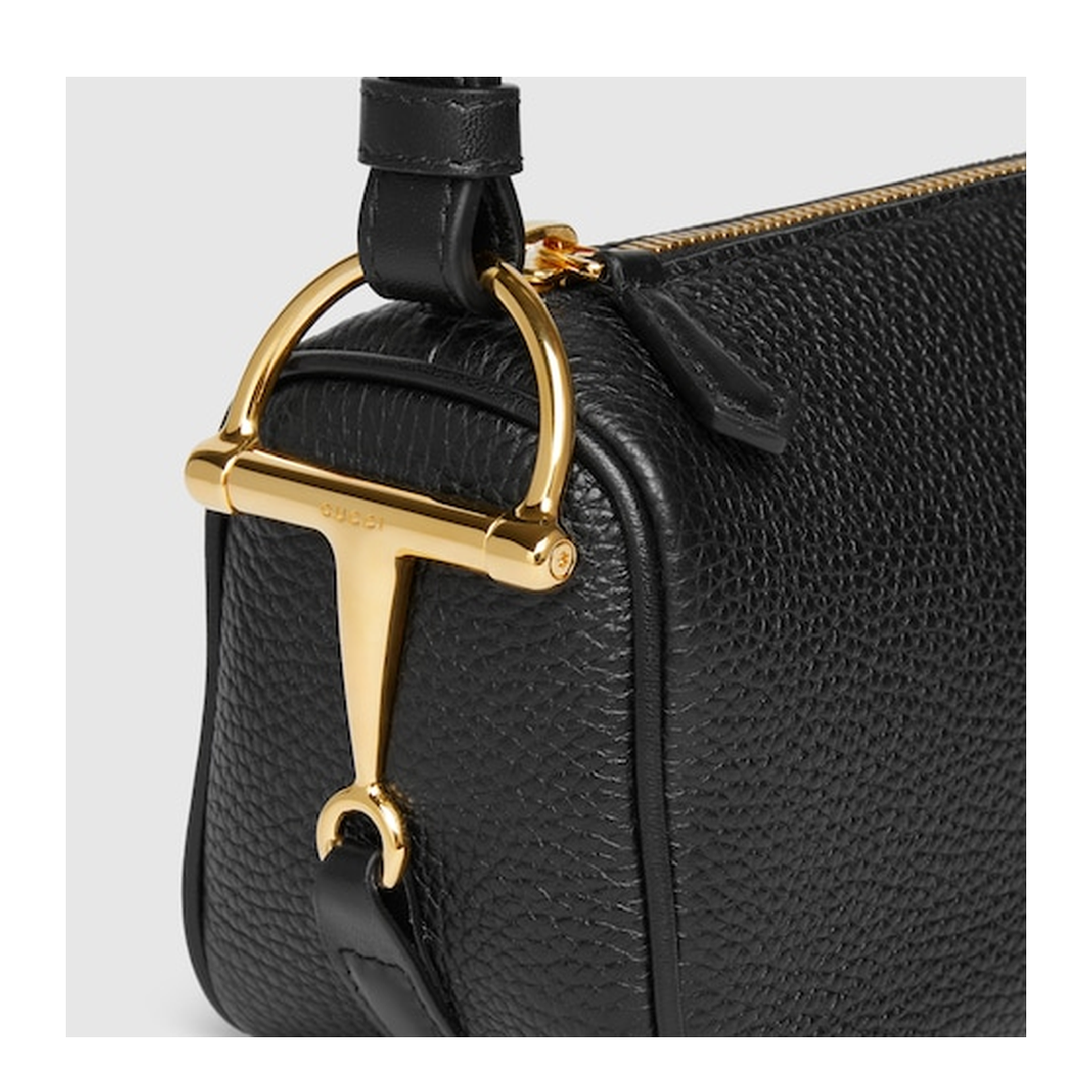 Half Horsebit Mini Bag in Black Leather - Image 5