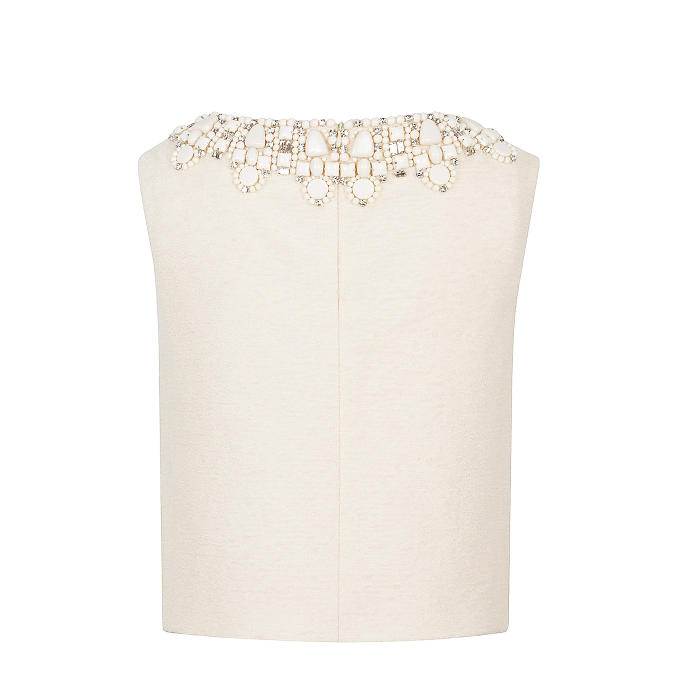 Embroidered Top in Bouclette Natté - Image 2