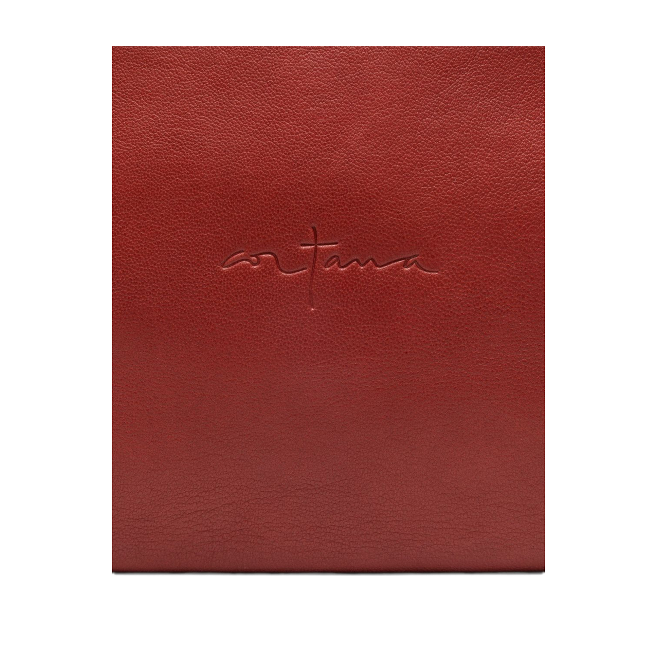 Delhi L Leather Clutch - Crimson Red - Image 2