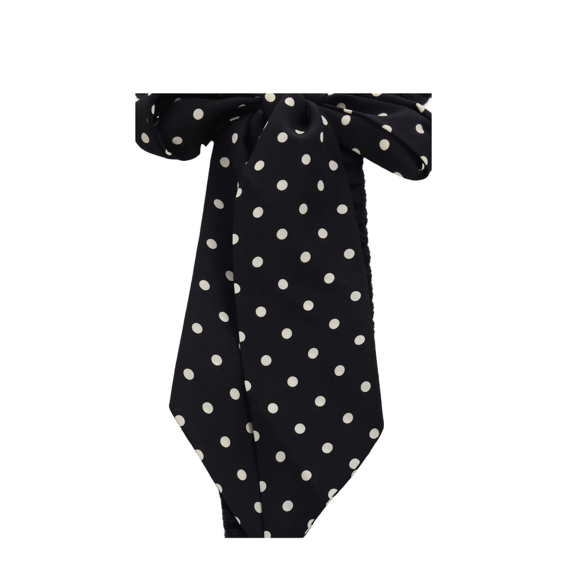 Open Polka-Dot Bow Cardigan - Image 3