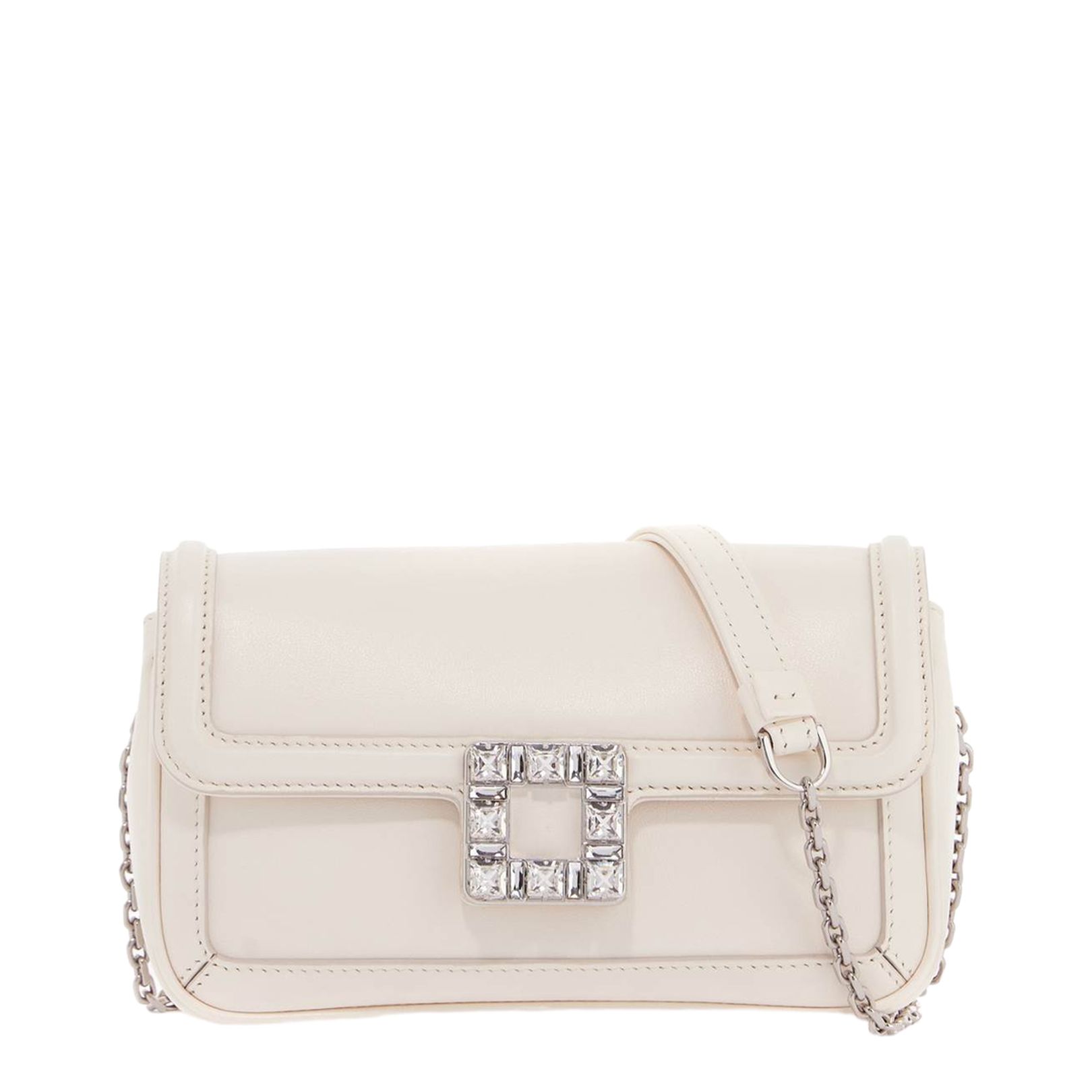 Crossbody Bag Leather White - Image 1
