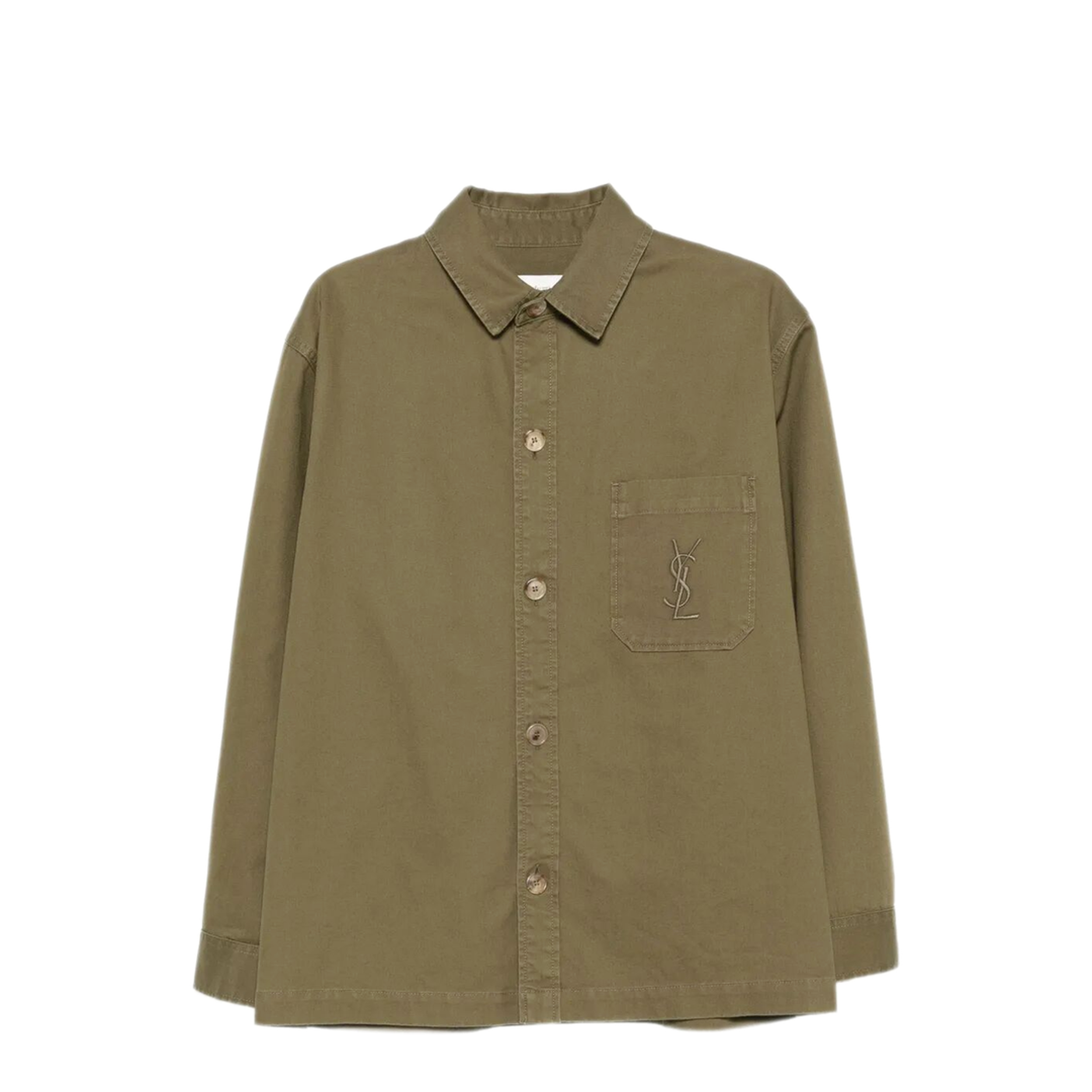 Cassandra Overshirt in Cotton Linen Gabardine - Image 1