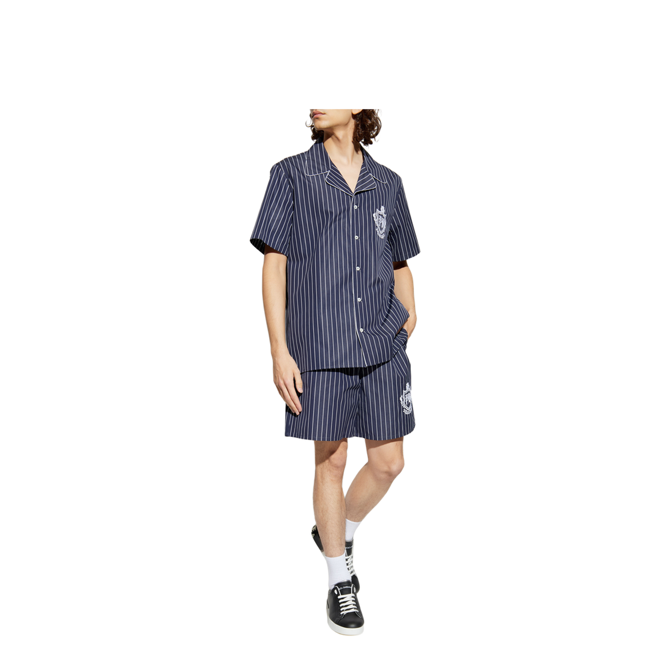 Striped Poplin Pyjama Shirt - Image 2