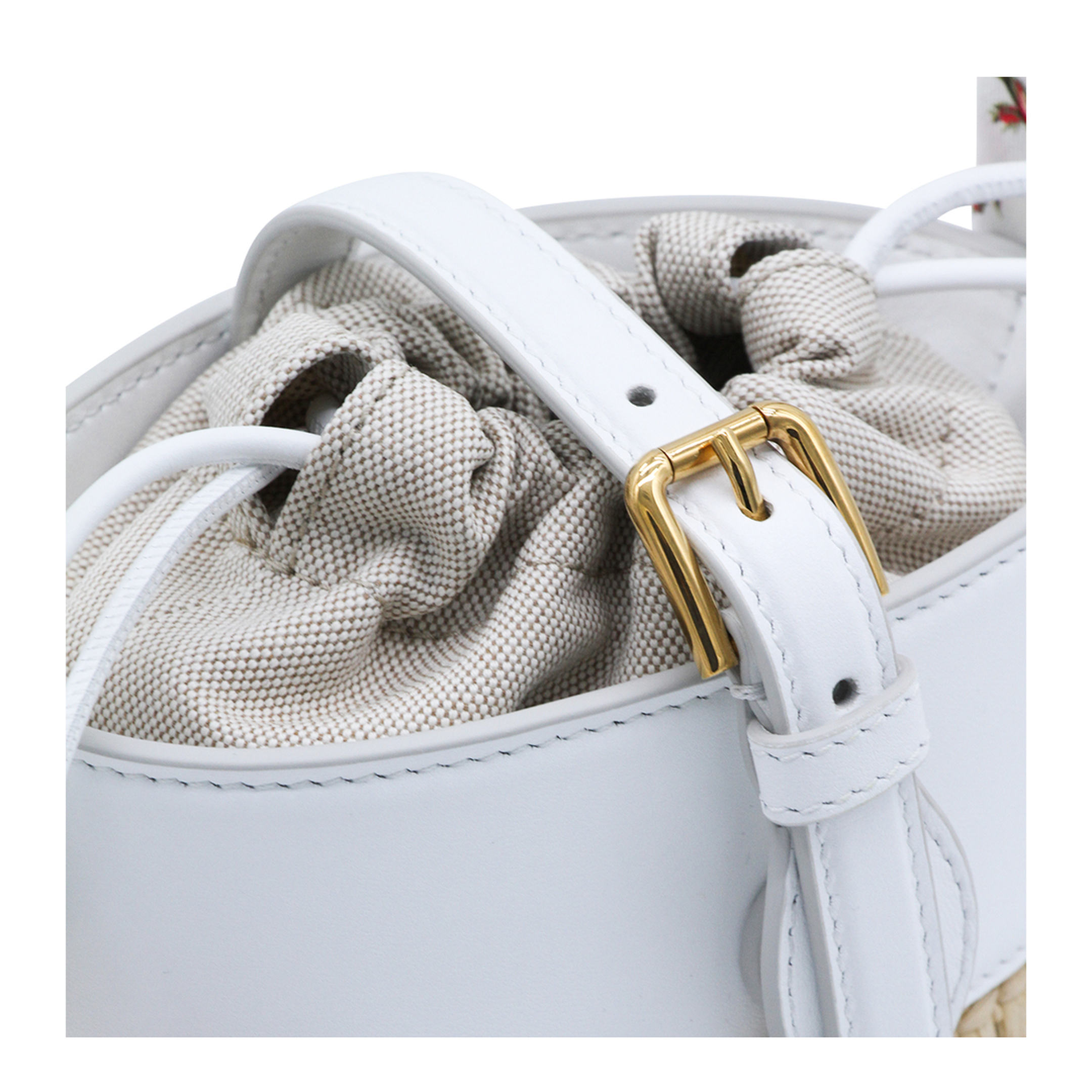 Capri Raffia Bucket Bag - Multicolor - Image 7