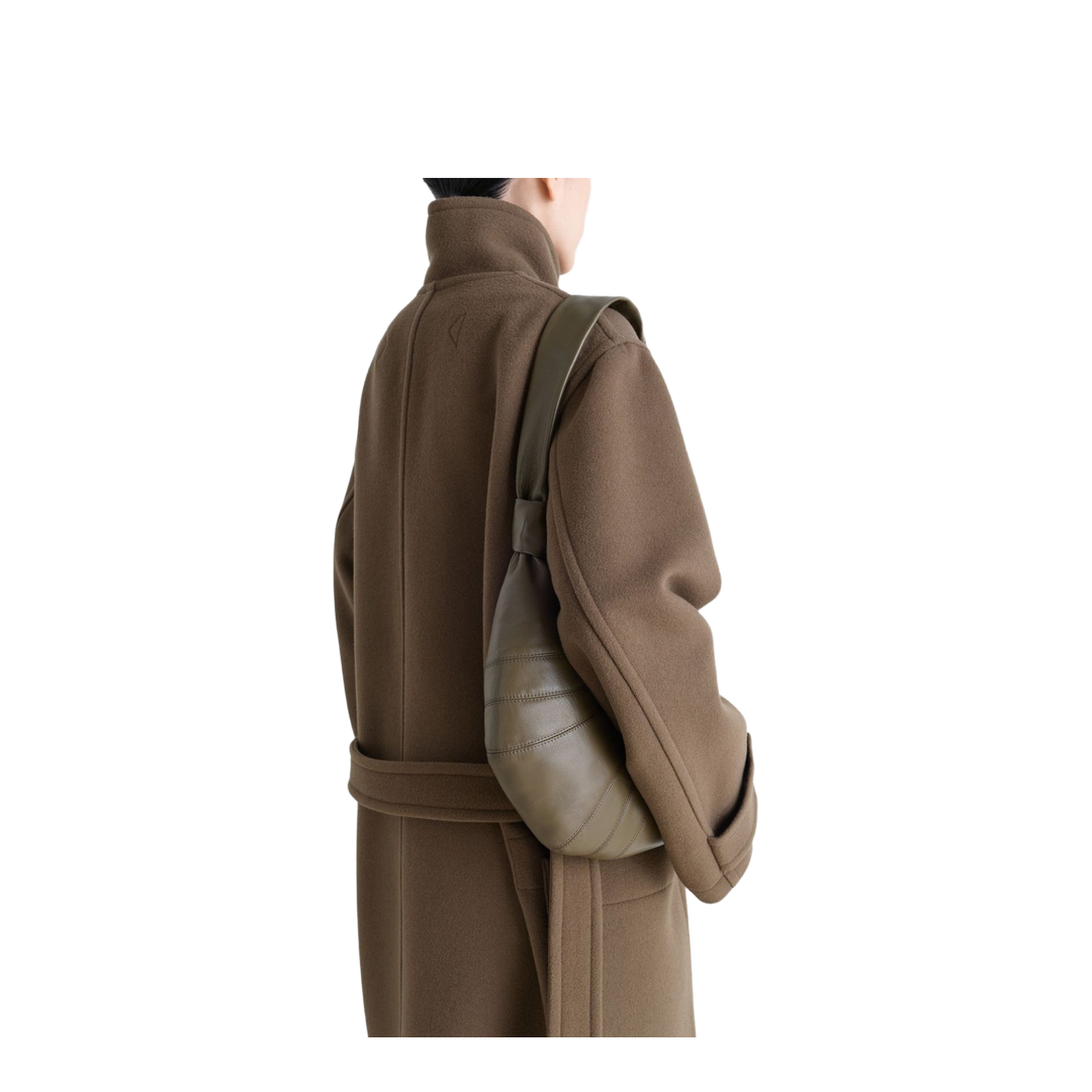 Croissant Small Leather Shoulder Bag - Image 5