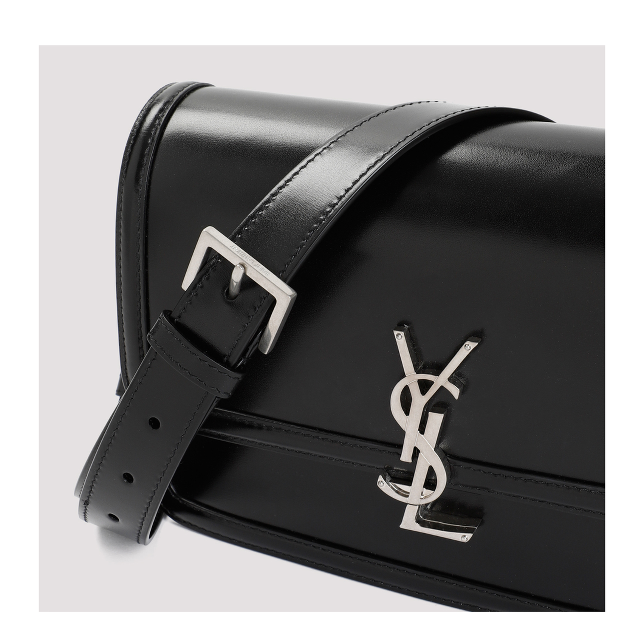 Solferino Medium Calf Leather (Smooth Leather) Satchel - Black - Image 6