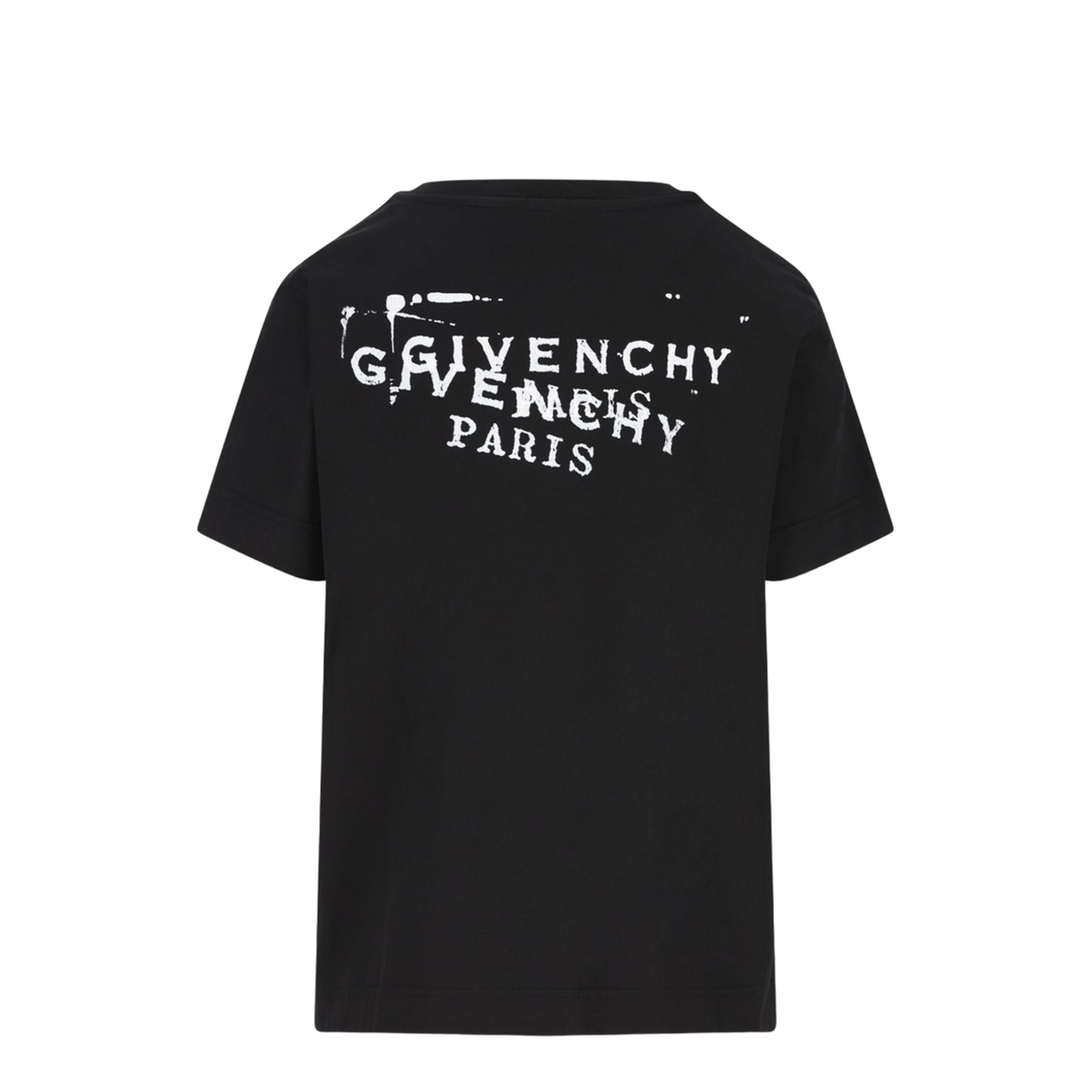 Black T-shirt with Stamp Print - Image 2