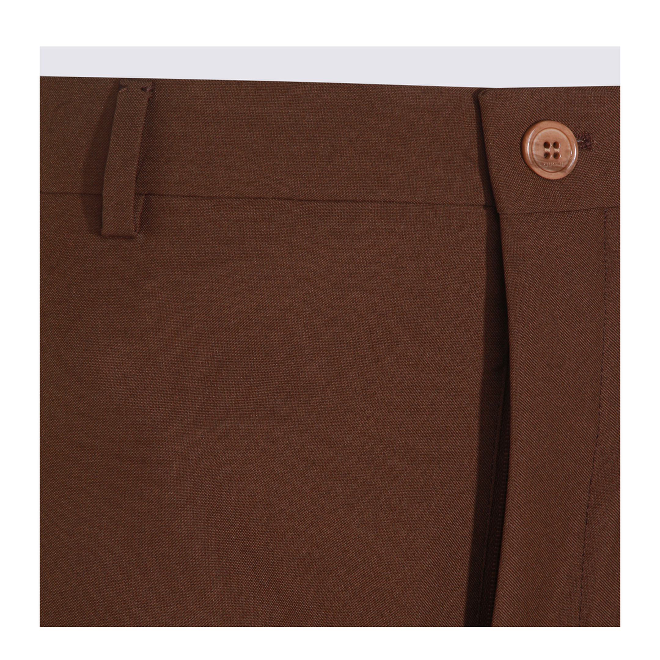 Wide Fit Trousers In Brown - Image 6