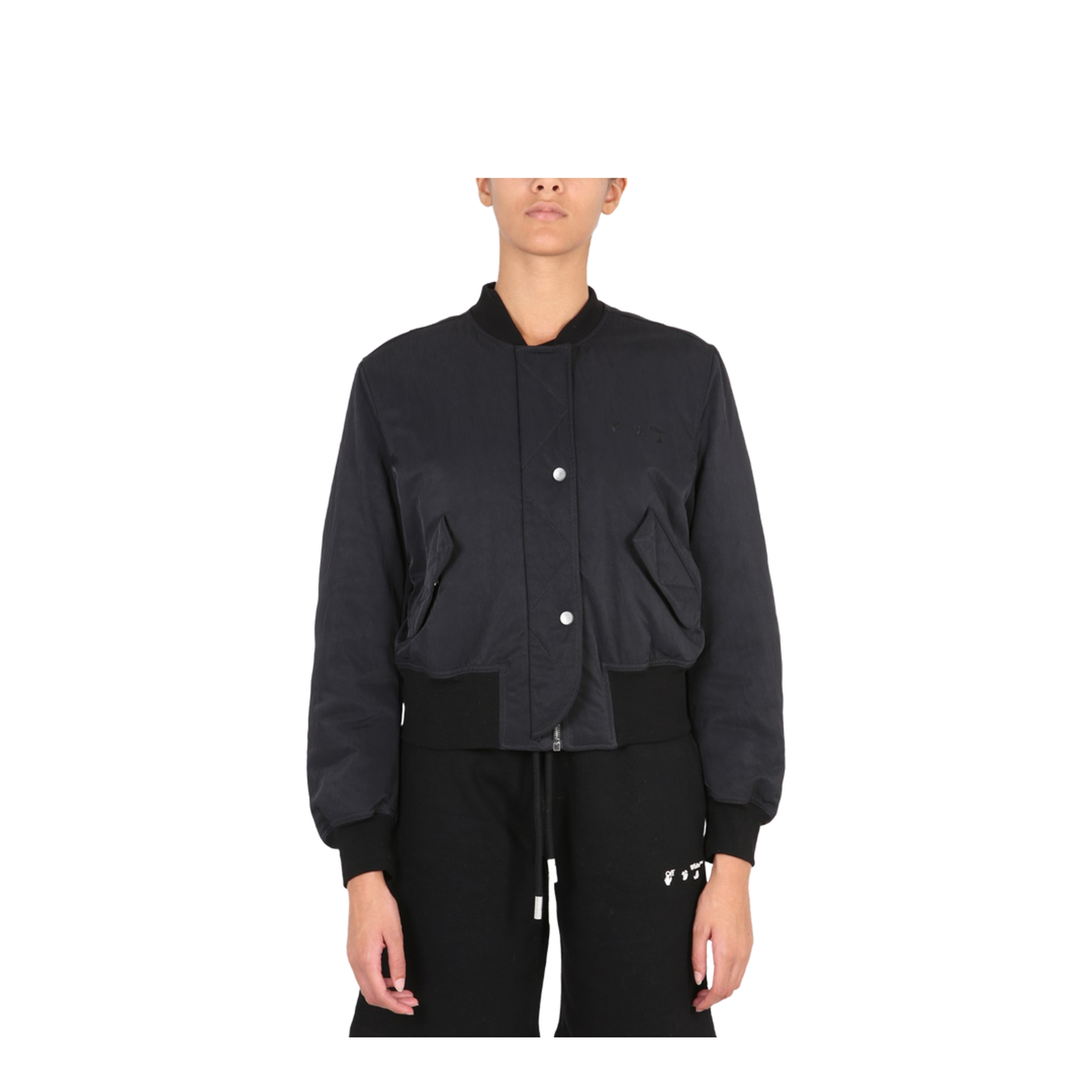 Bomber With Logo Print - Image 1