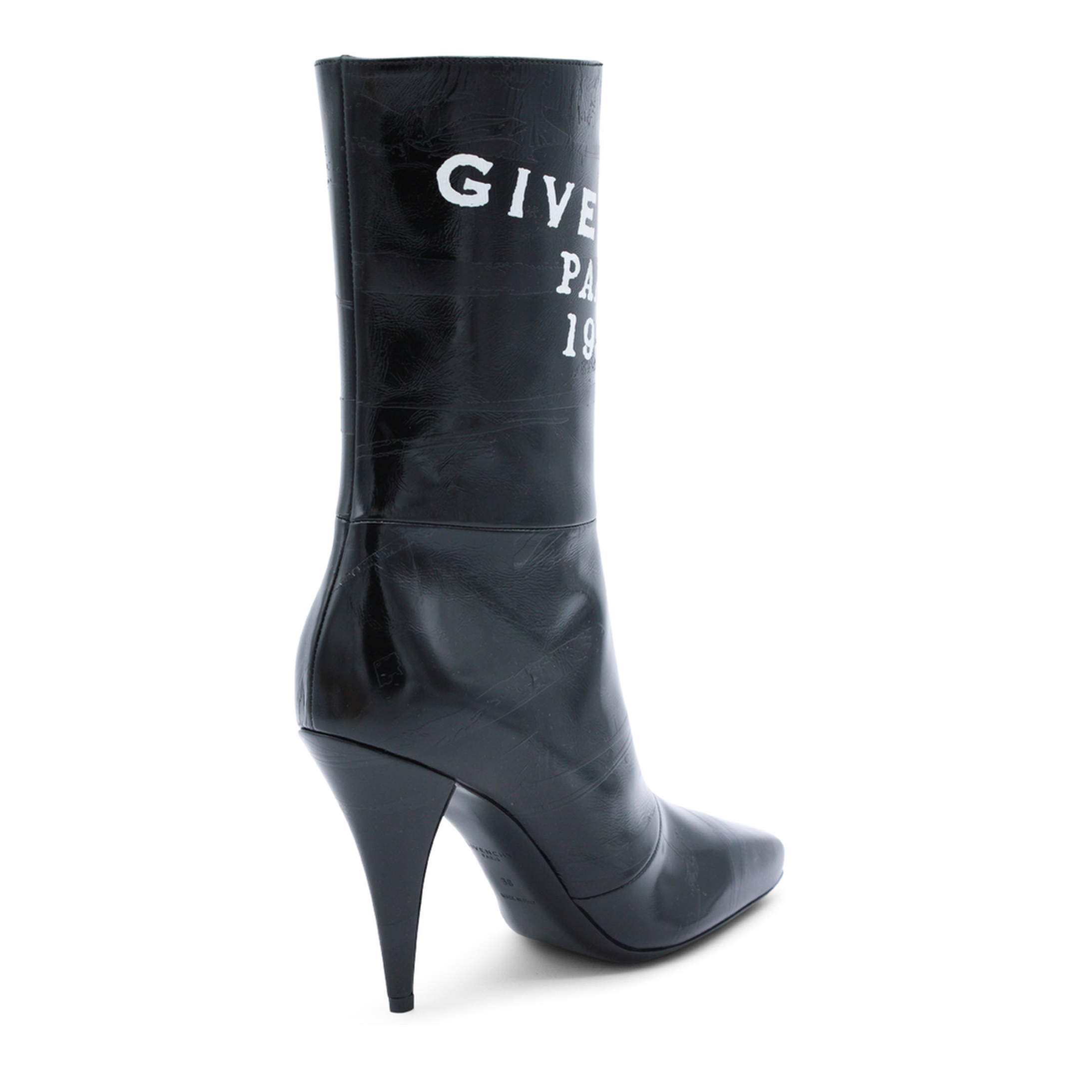 Leather Boots In Black - Image 5