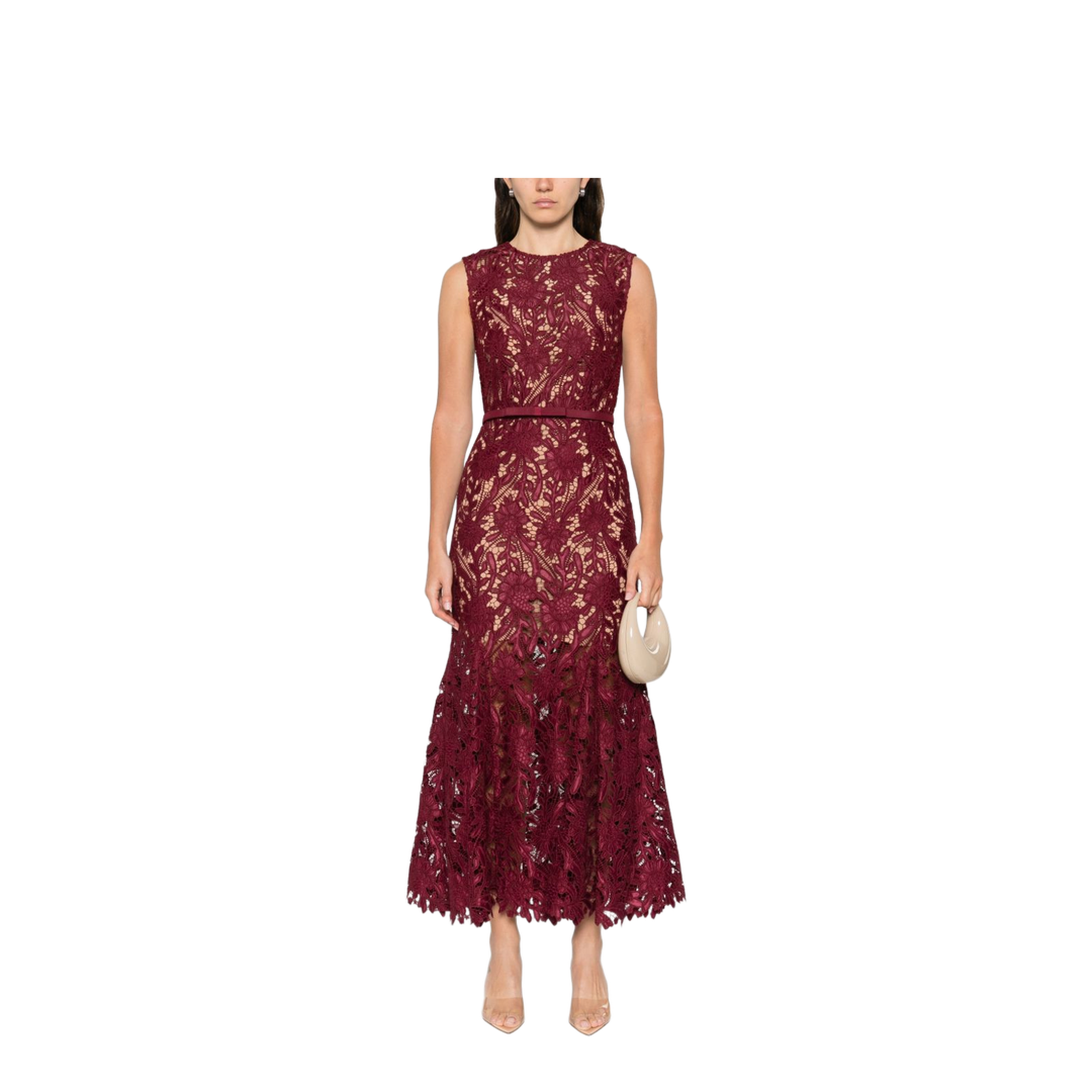 Guipure Lace Midi Dress - Image 3