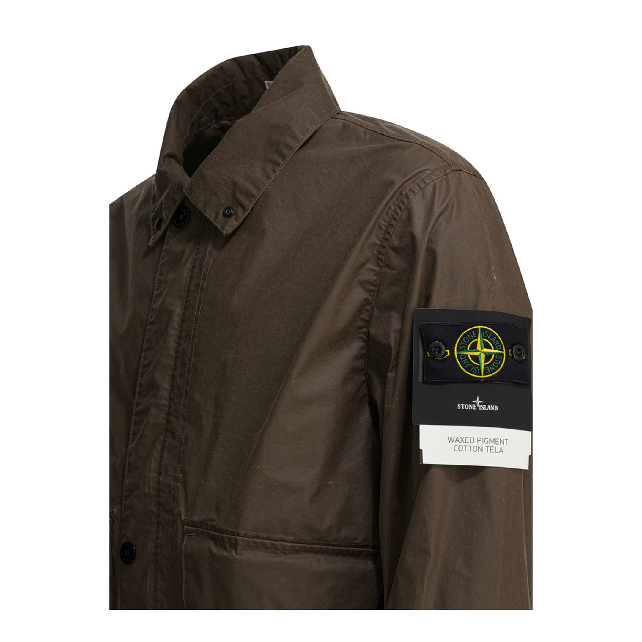 Pigmented Wax Overshirt Jacket - Image 3