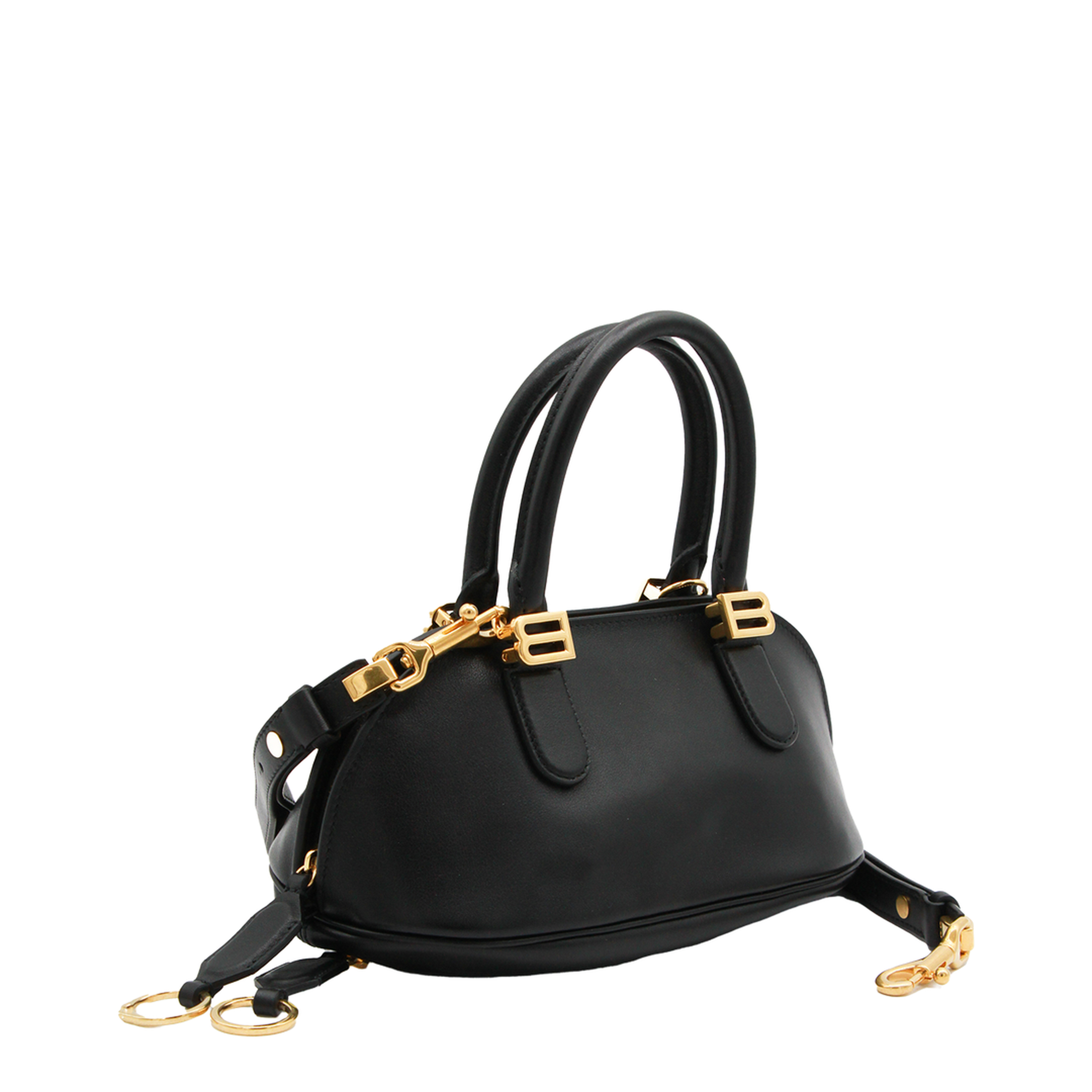 Bolero Mini Smooth Calfskin Bowling Bag - Noir - Image 2