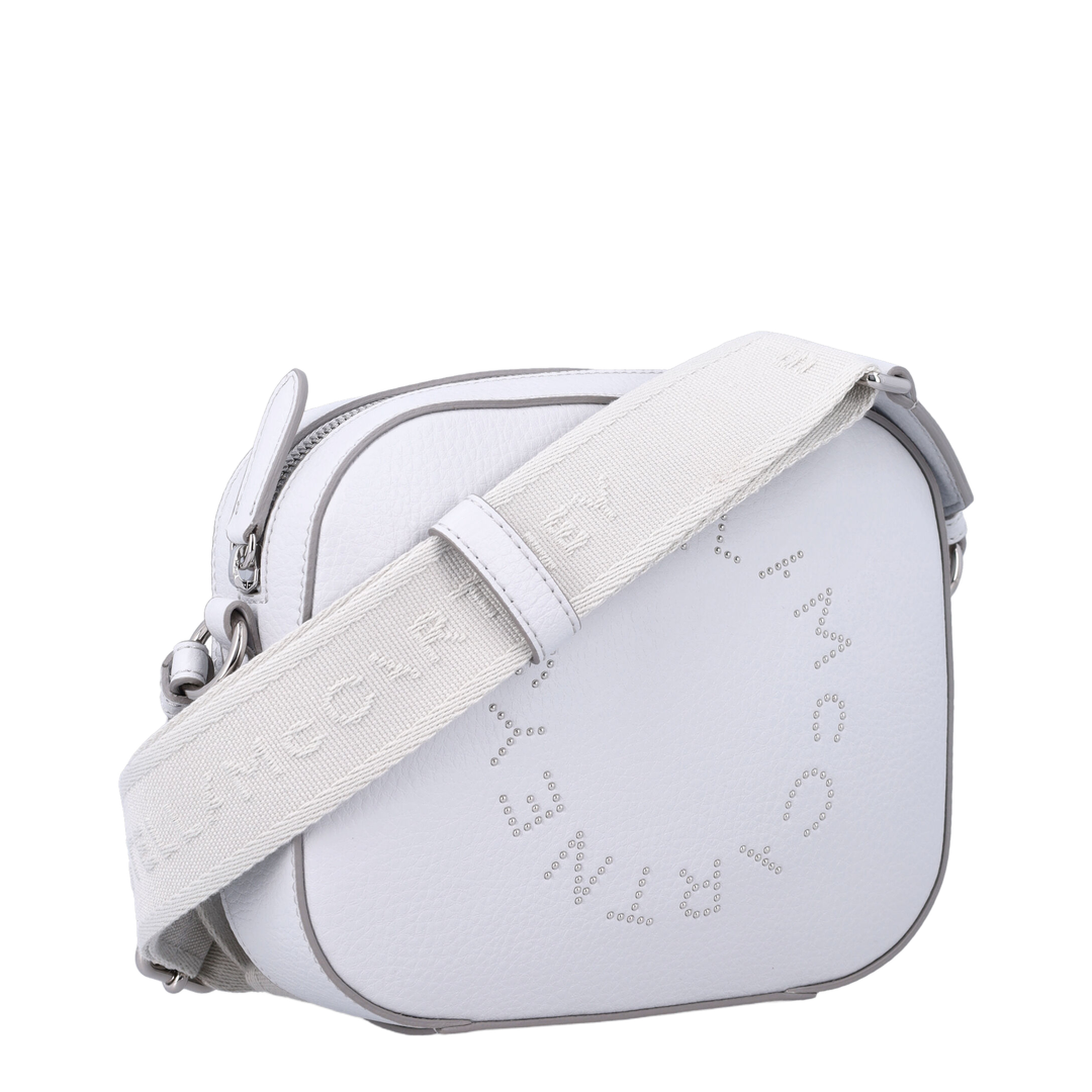 Camera Bag Small Coated Polyamide Crossbody - Pearl - Image 2