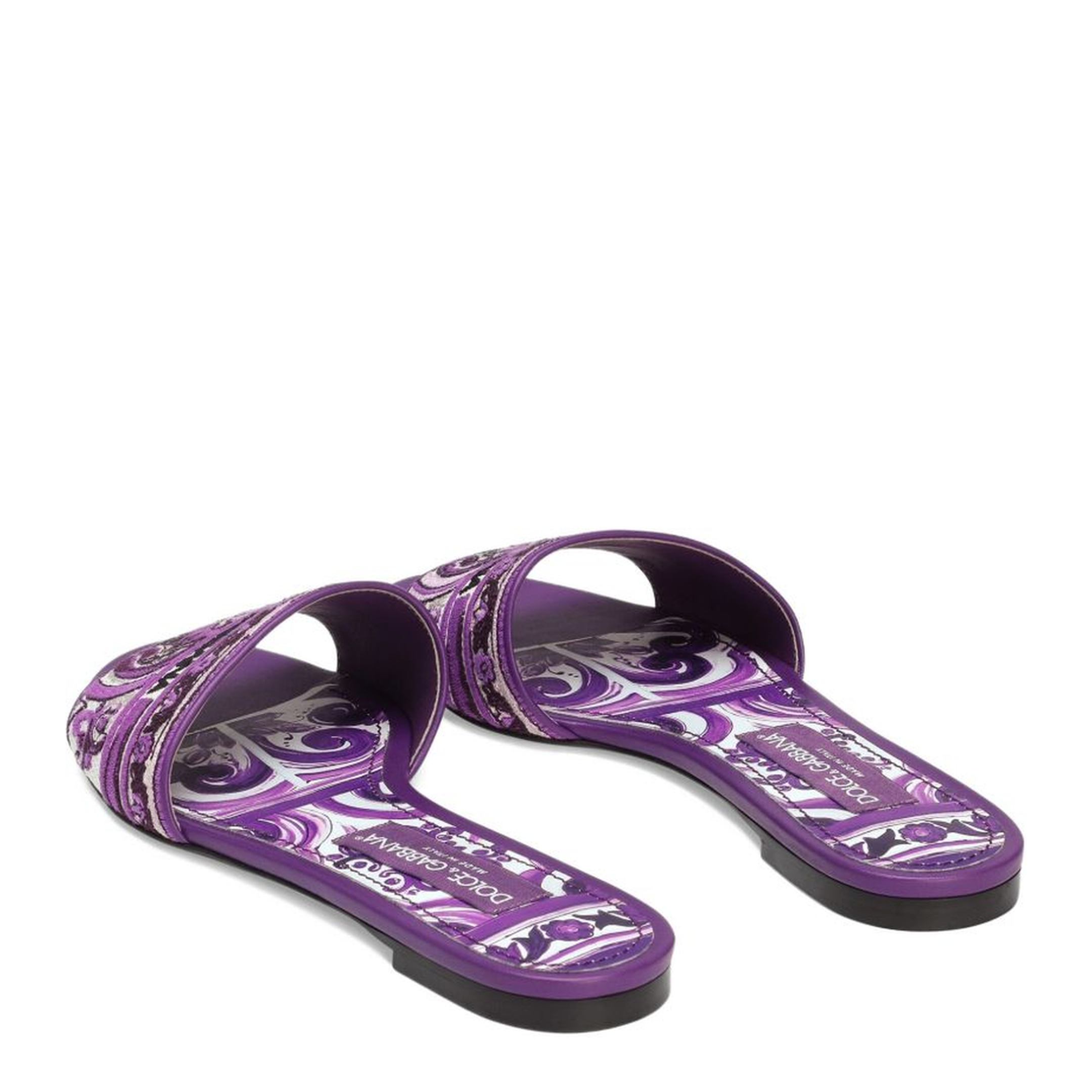 Embroidered Slides in Multicolor - Image 2