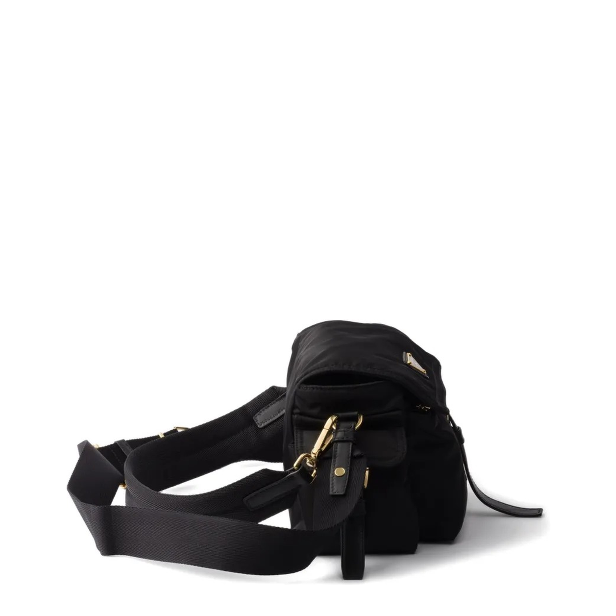 Explore Medium Re-Nylon Shoulder Bag - Black - Image 4