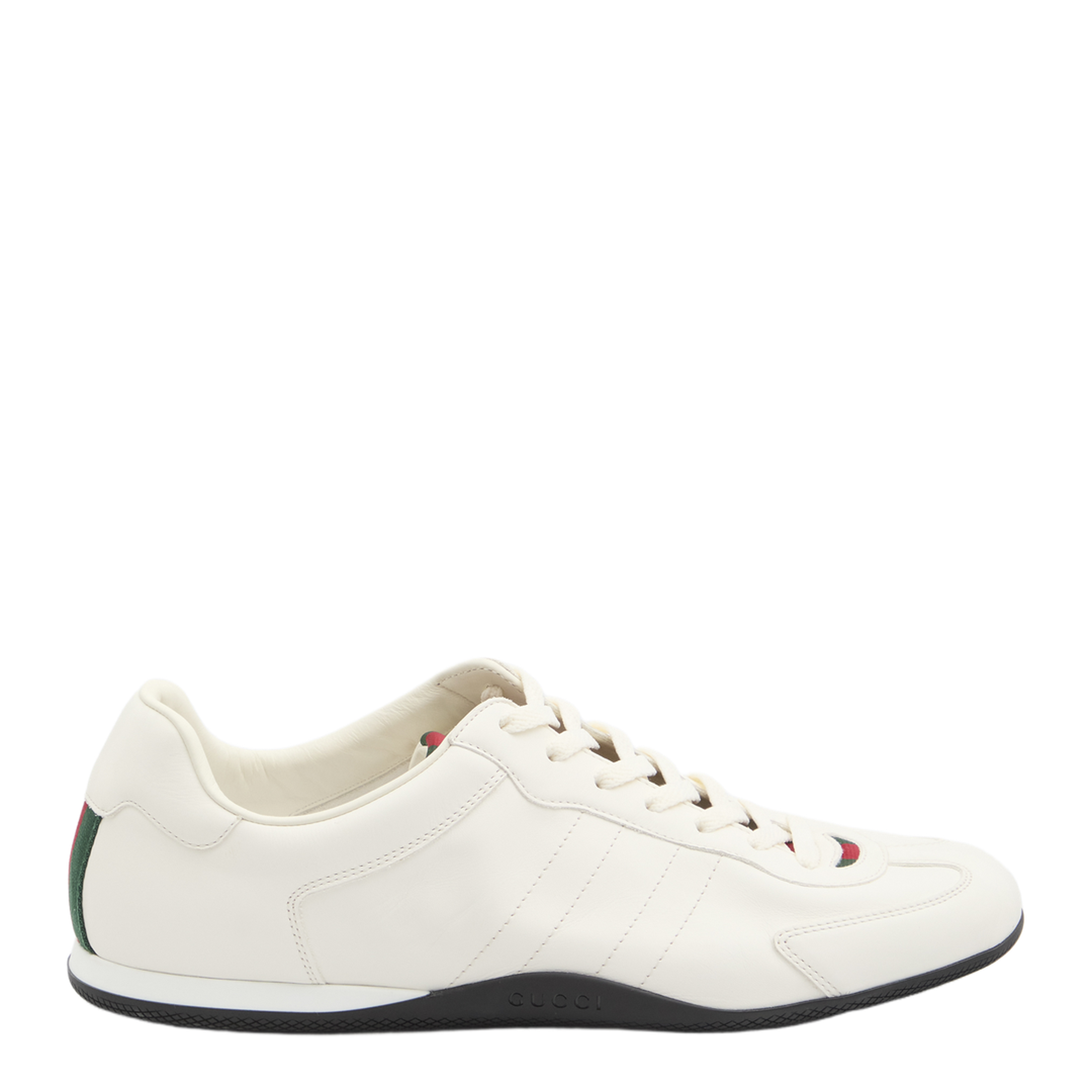 Shift Trainers in White Leather - Image 1