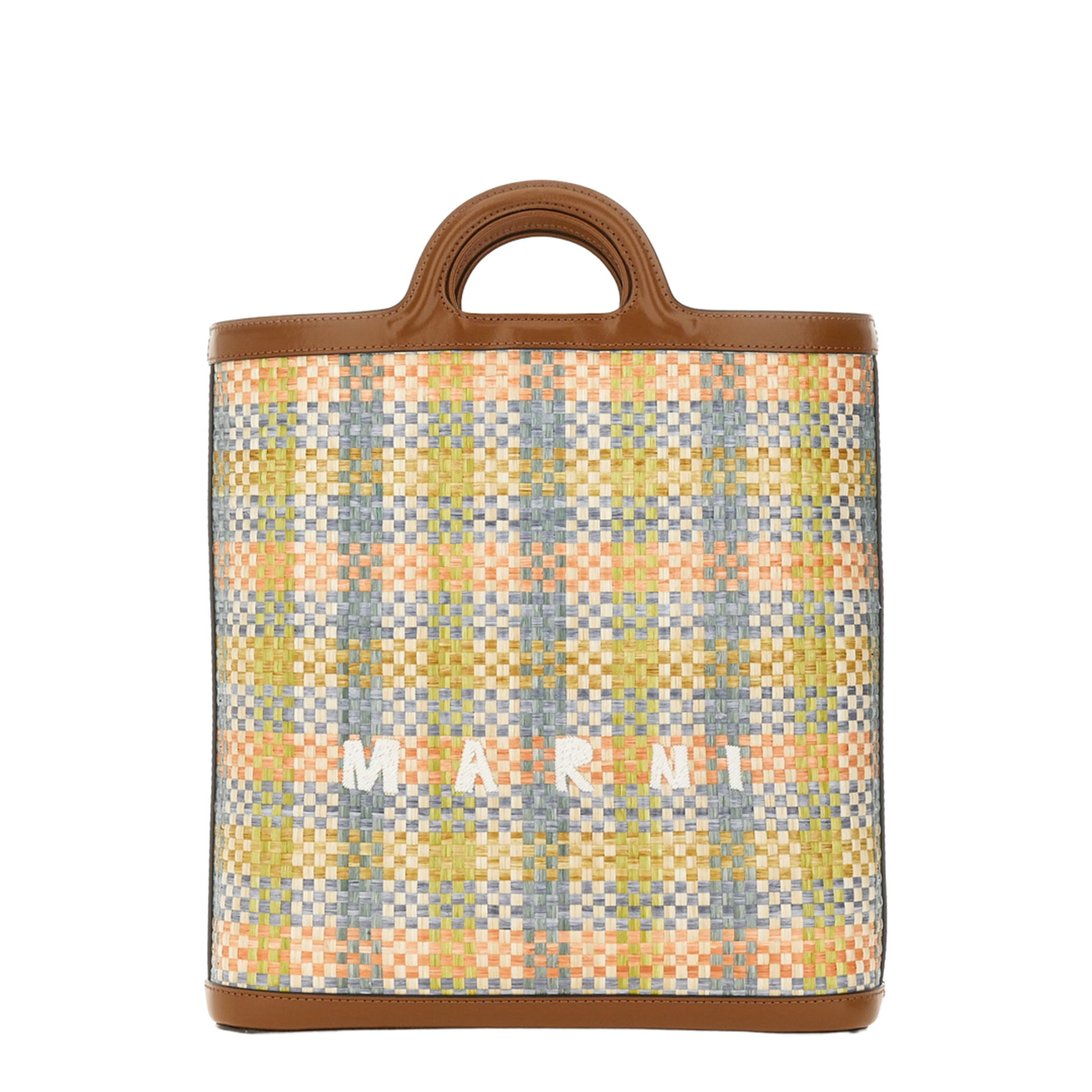 Tropicalia Medium Raffia-Effect Crossbody - Multicolor - Image 1