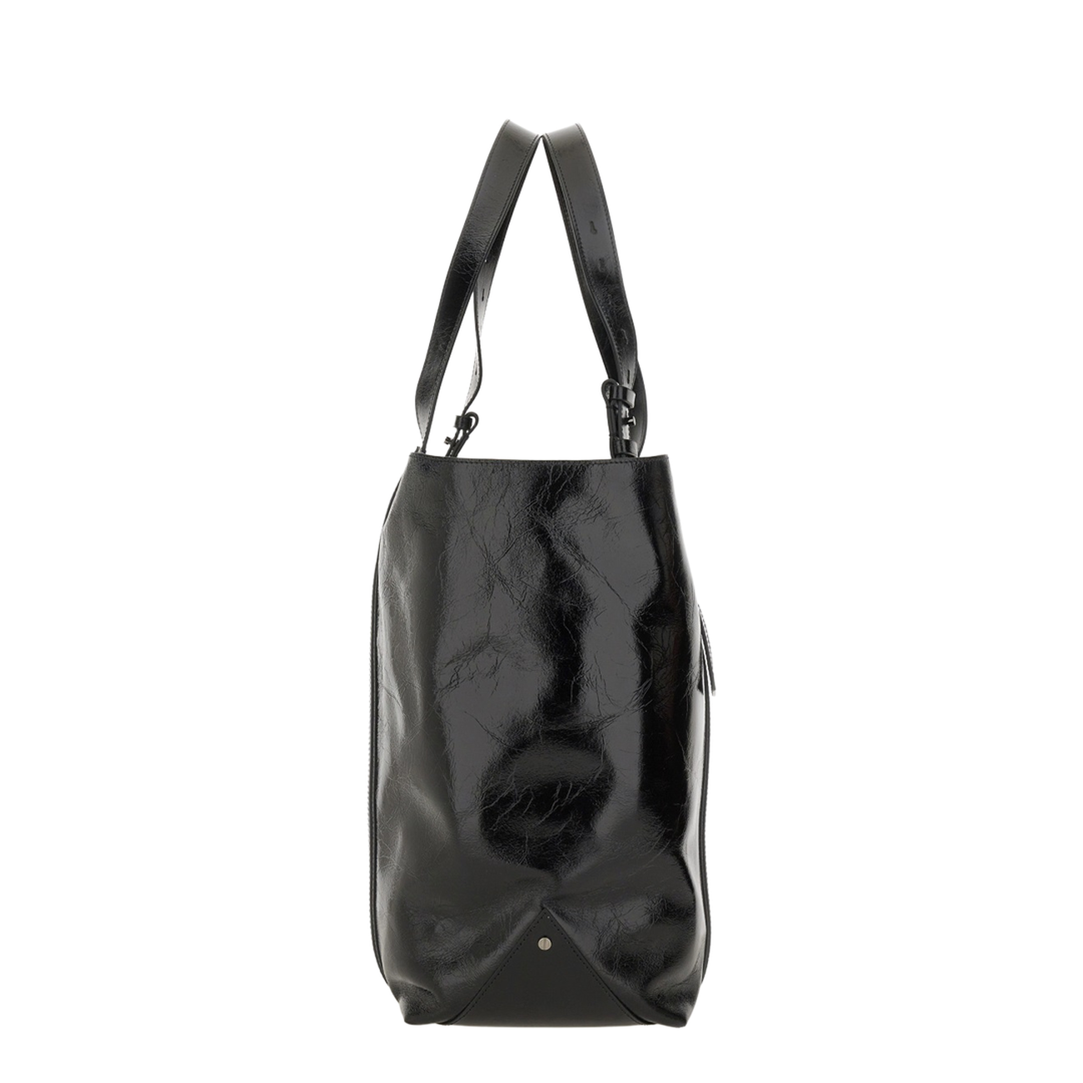 Glossy Leather Tote Bag - Image 4