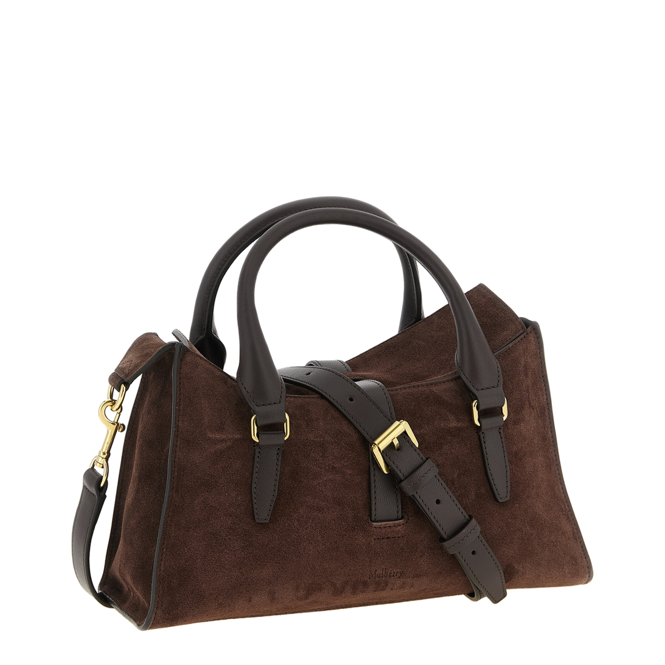 Roxanne Small Suede Tote Bag - Chocolate - Image 2