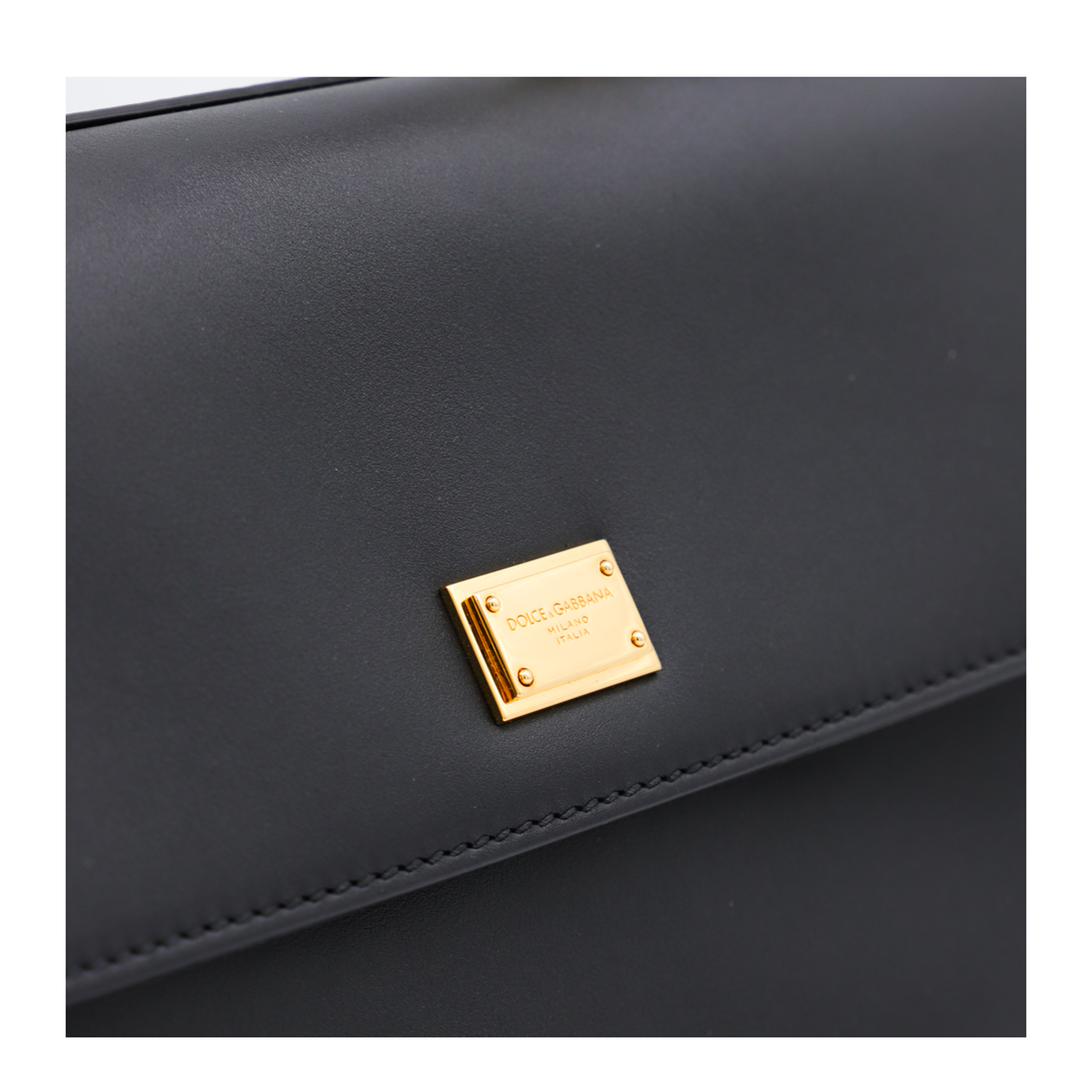 My Sicily Calfskin Handbag - Black - Image 8