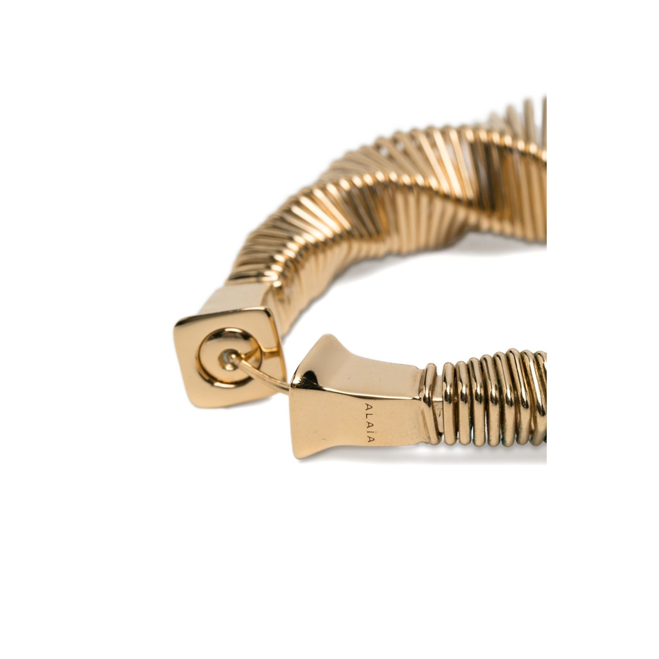 Square Spiral Small Hoops - Image 3