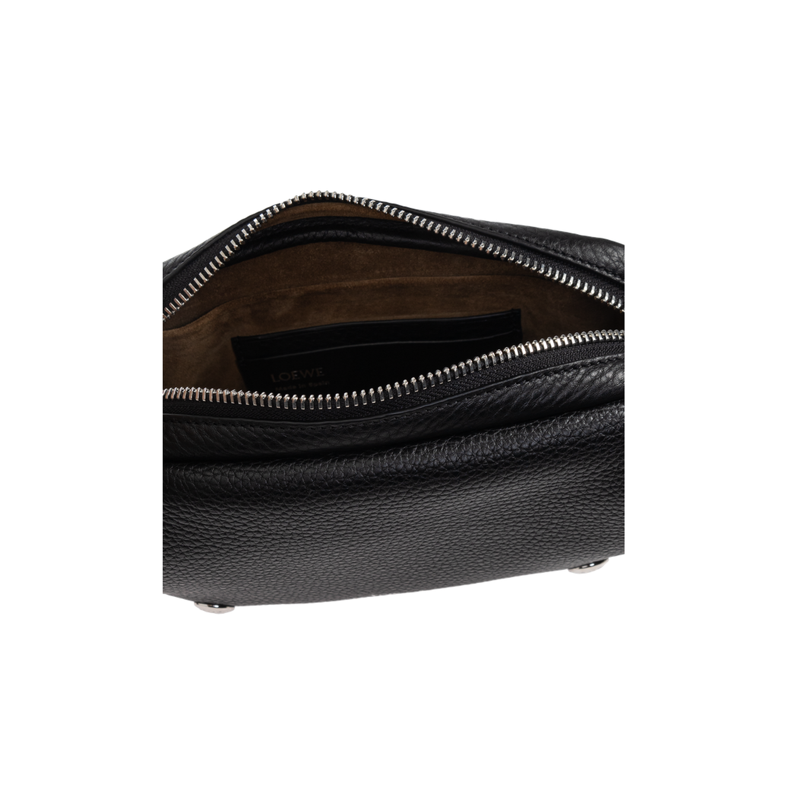 Pebble Small Calskin Messenger Bag - Black - Image 5