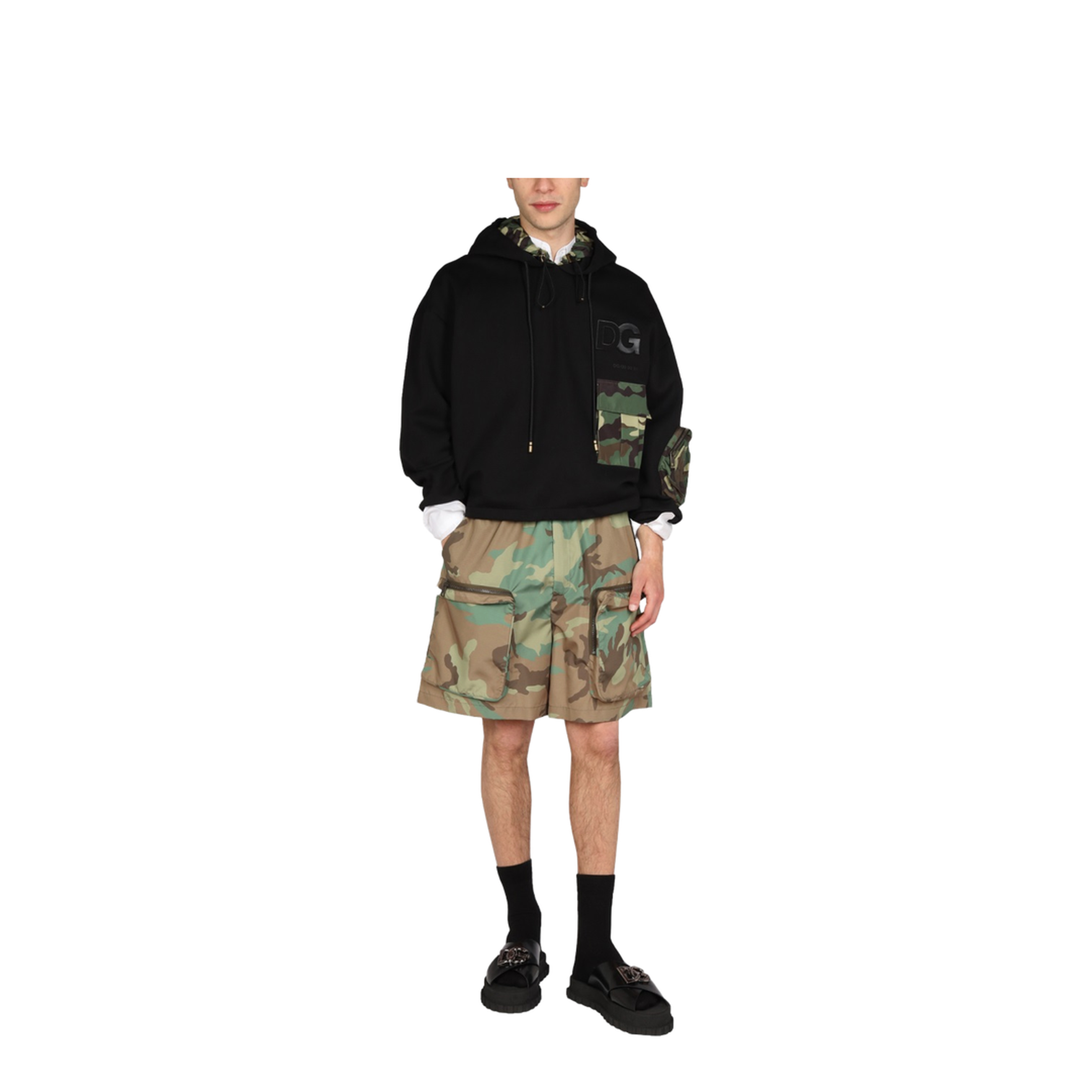 Sweatshirt with Camo Details - Image 4