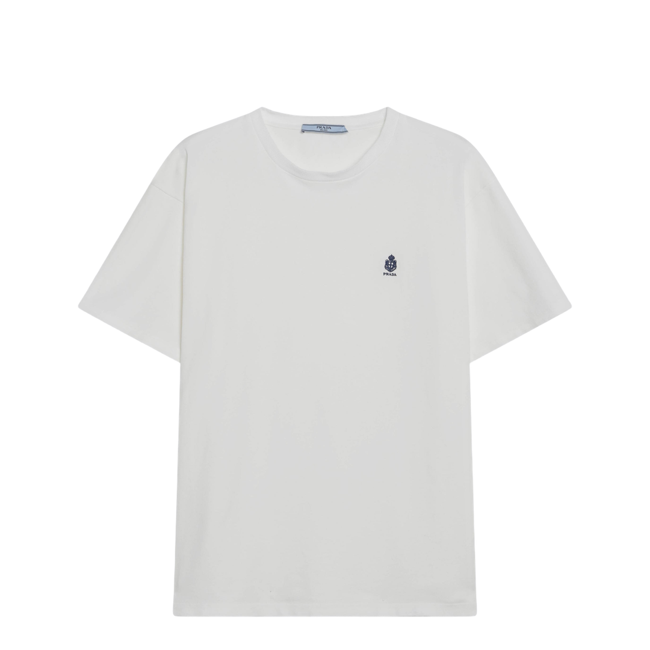 White Garment-Dyed Jersey T-Shirt - Image 1