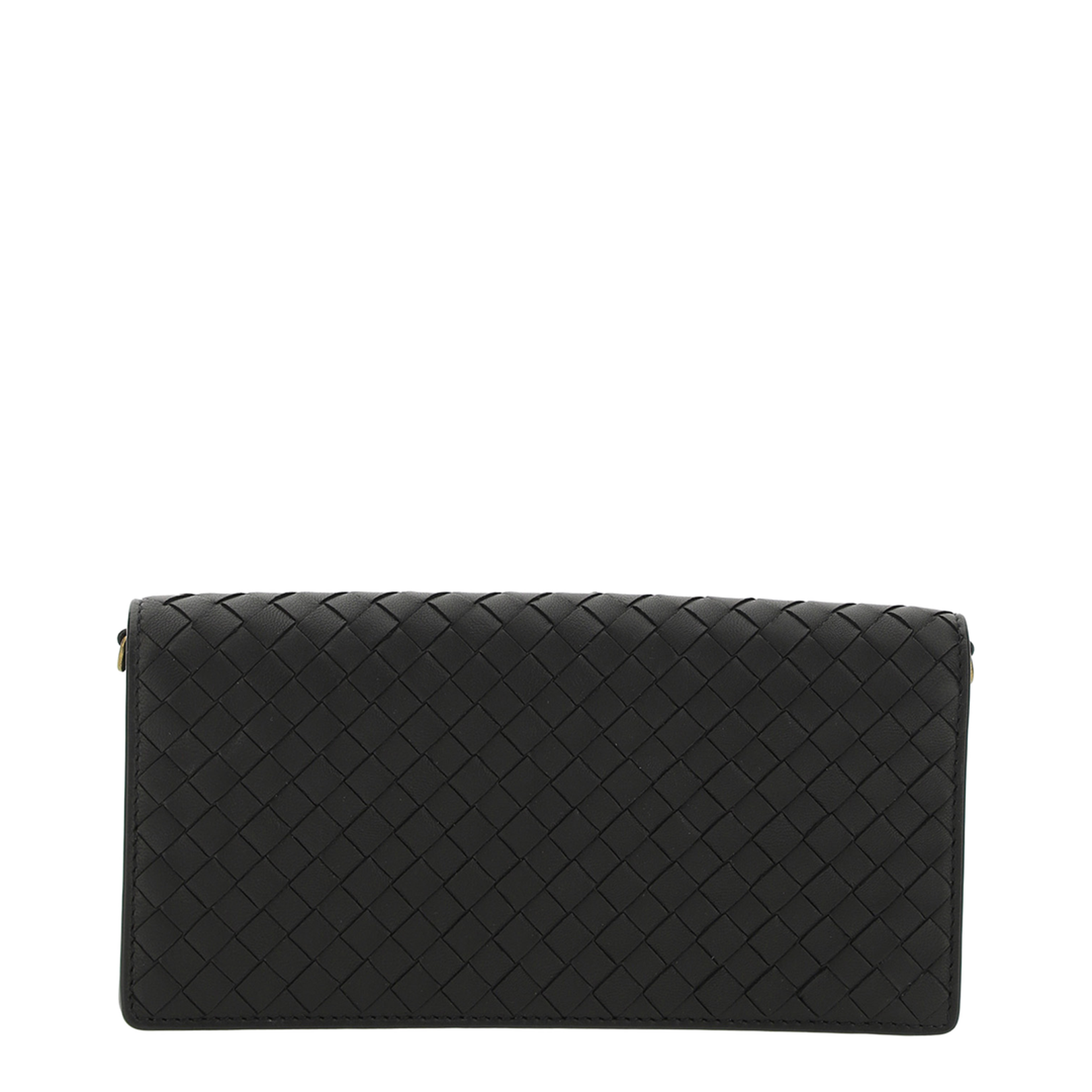 Intrecciato Shoulder Bag Black - Image 1