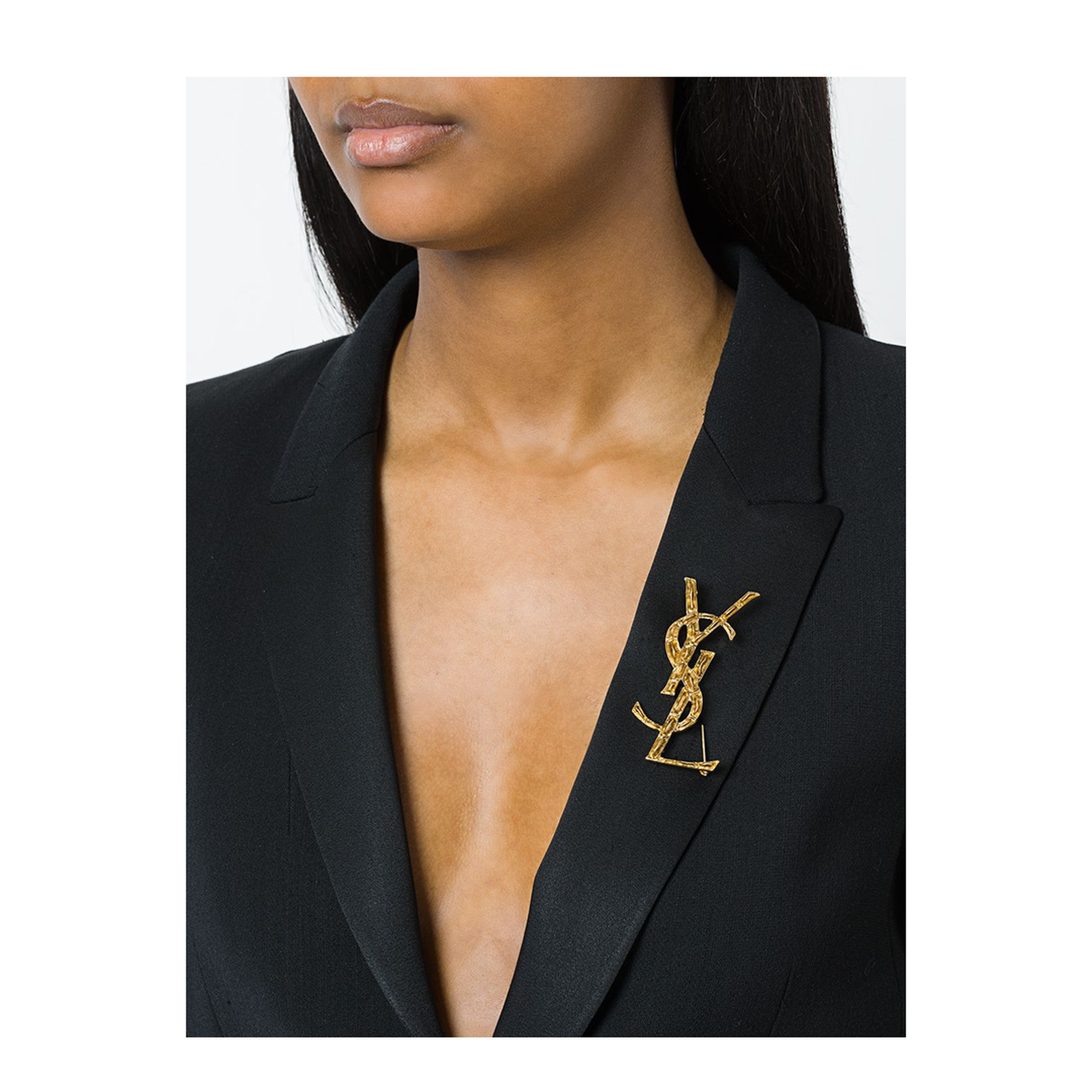 CASSANDRE Crocodile Brooch in Metal in Gold - Image 3