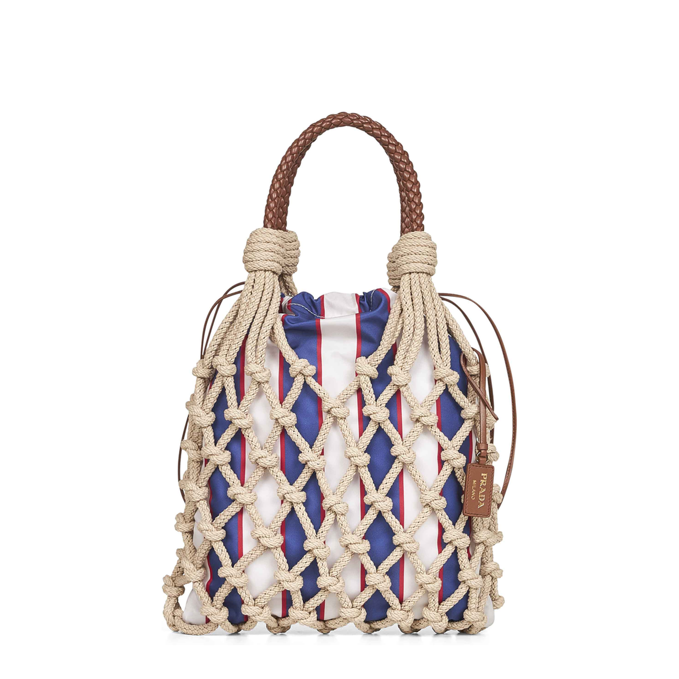 Woven Leather Handbag - Image 1