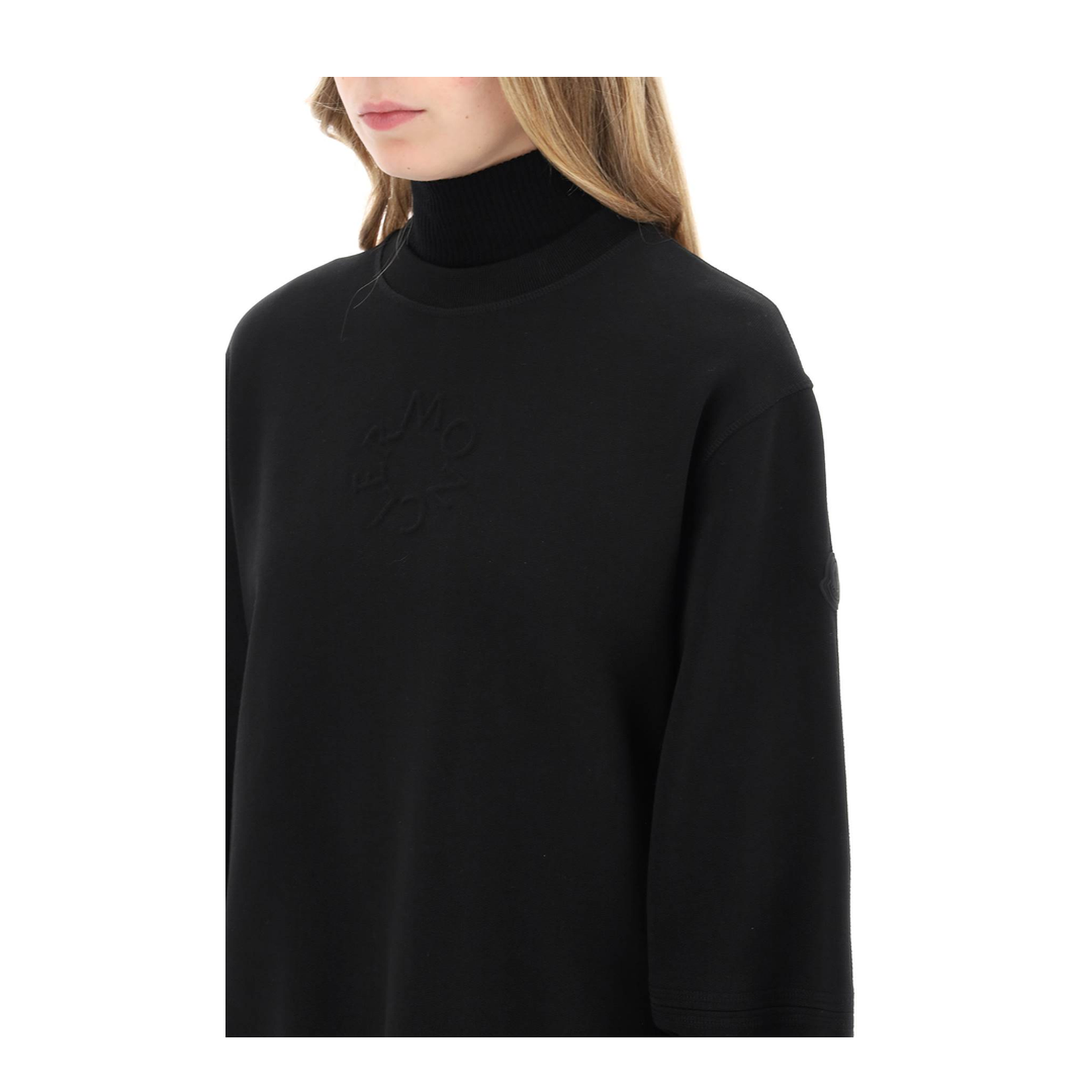 Black Cotton Oversize Sweatshirt - Image 4