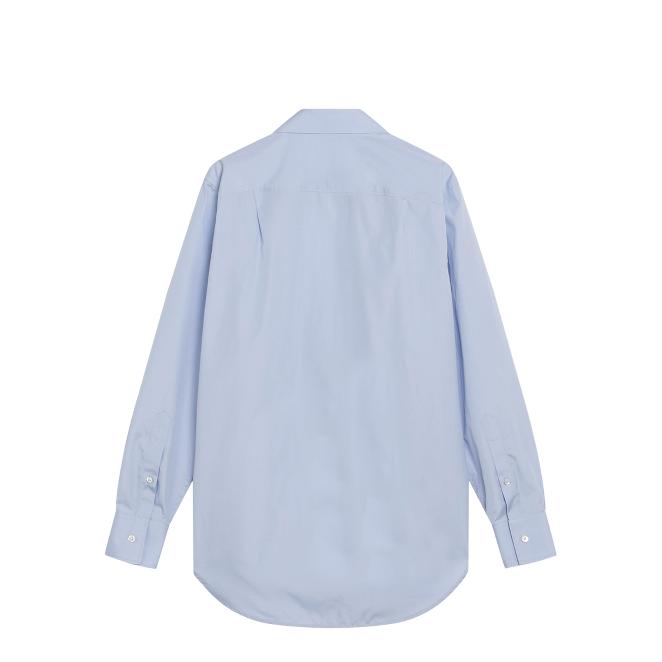 Light Blue Blouse with Folded Collar - Image 2