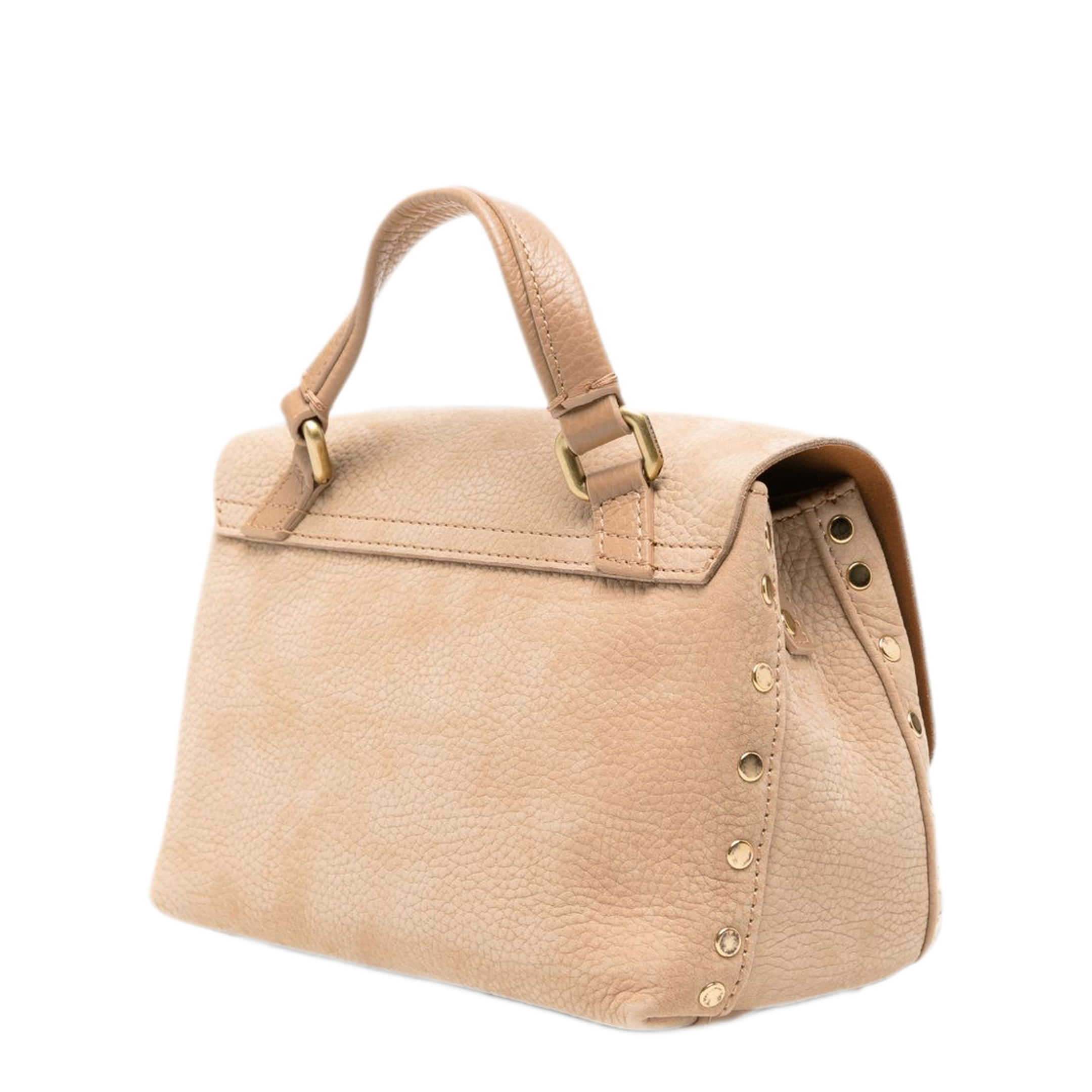 Postina Jones Baby Calf Suede Handbag - Beige maggese - Image 1