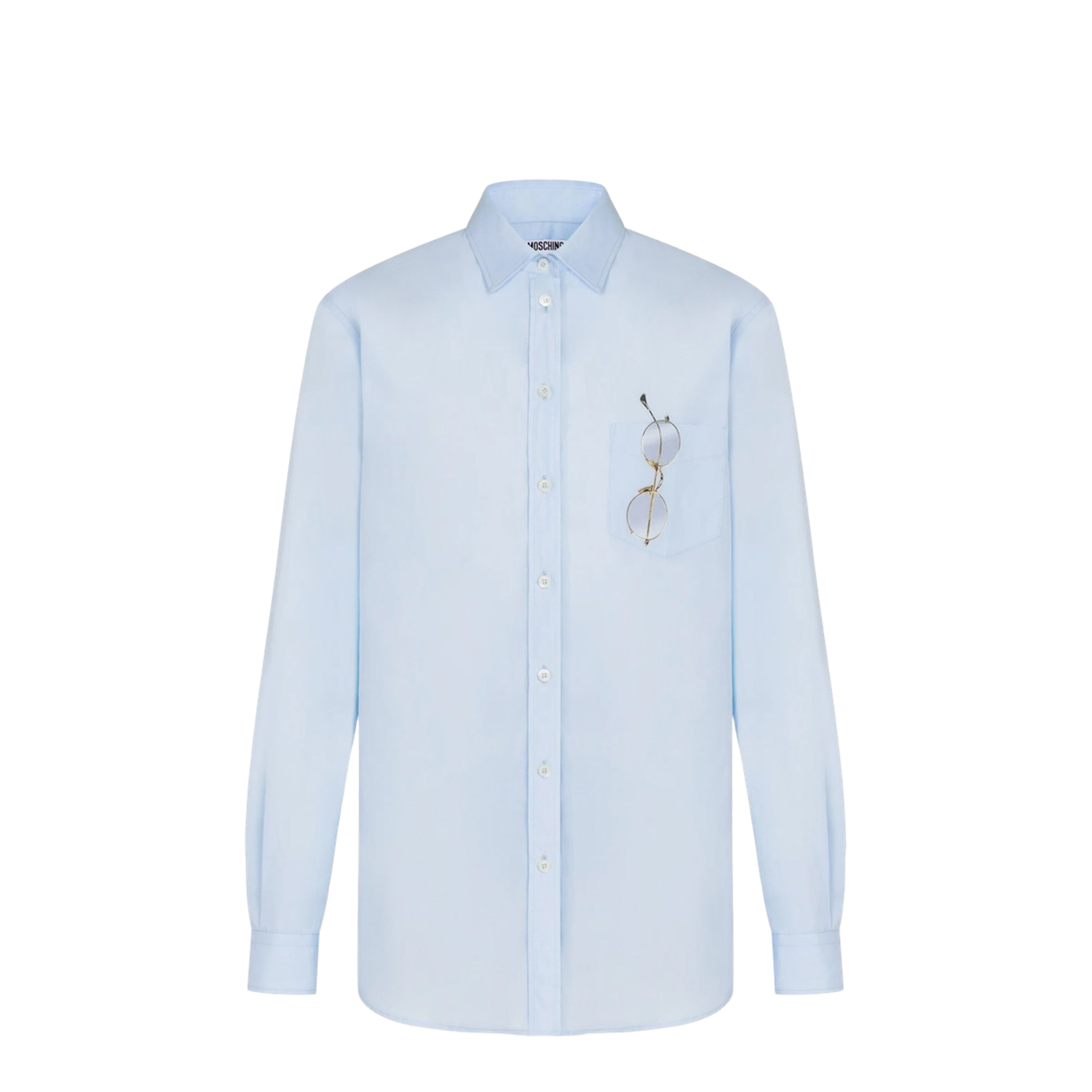 Printed Stretch Cotton Poplin Shirt - Image 1