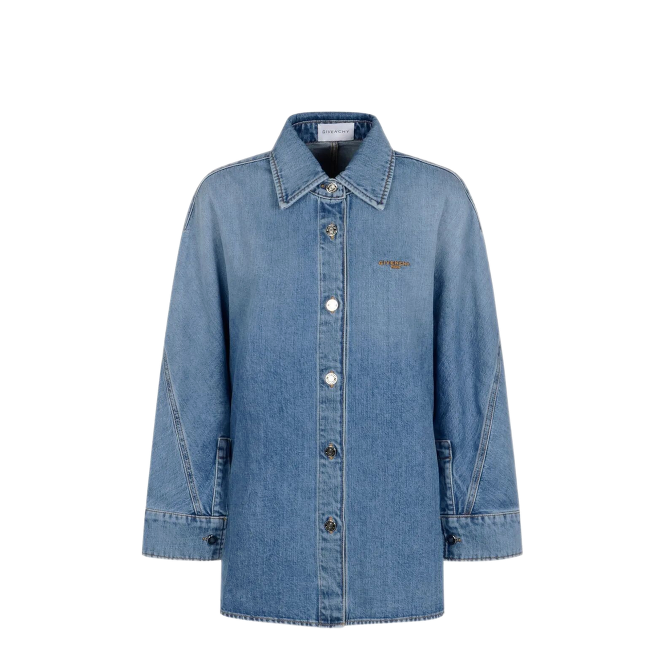 Cocoon Denim Shirt - Image 1