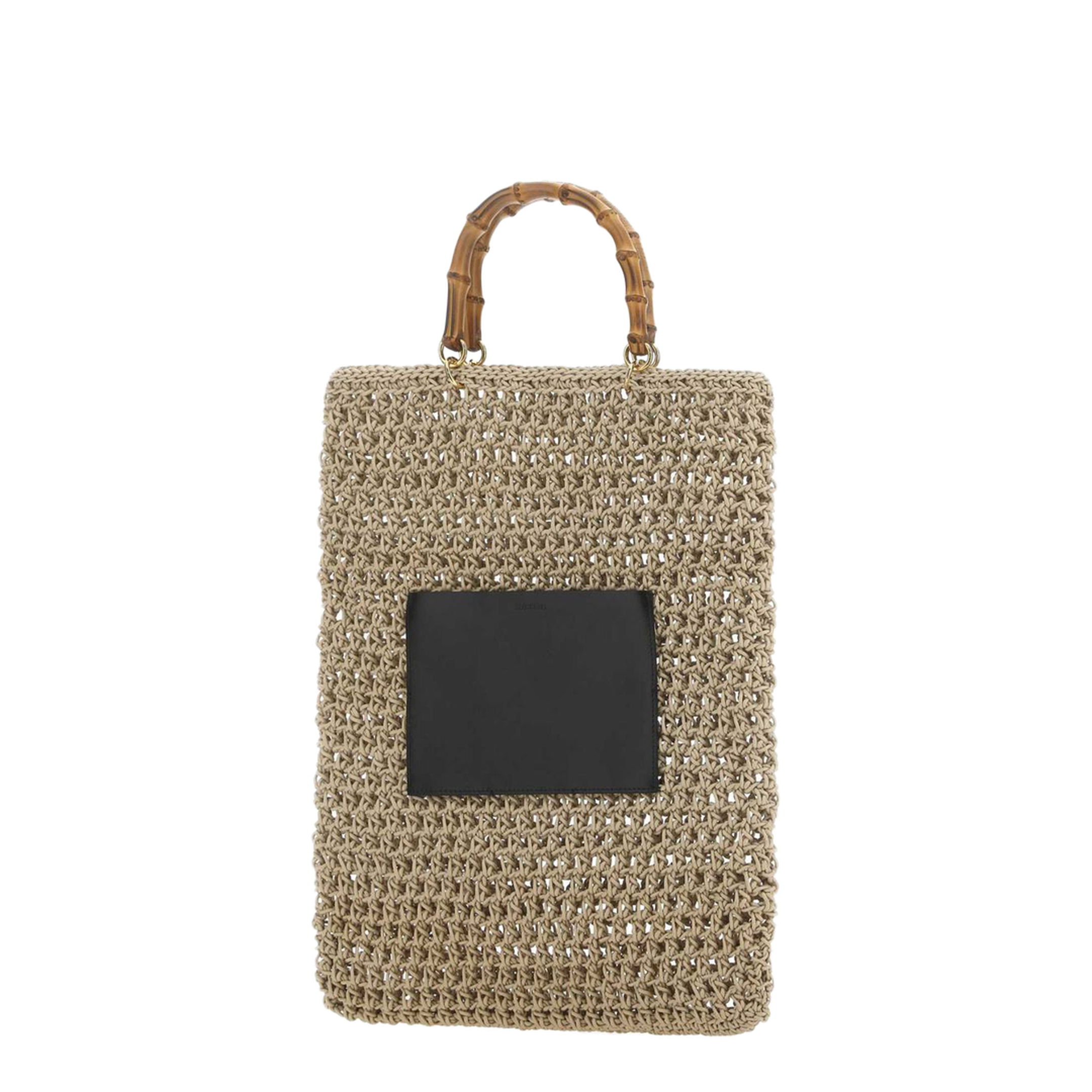 Beige Rope Medium Shopping Bag - Image 3