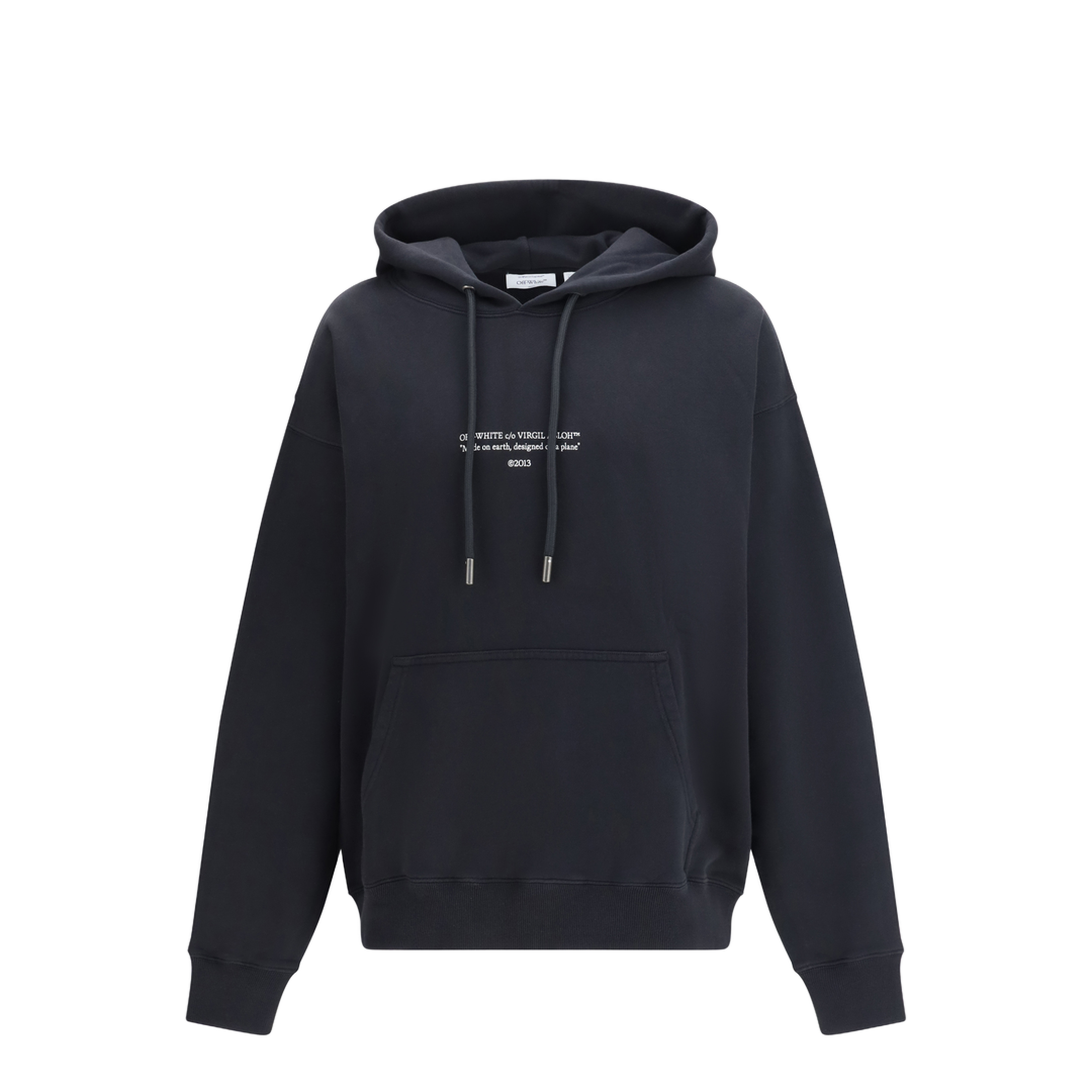 Statement Black Cotton Sweatshirt - Image 1