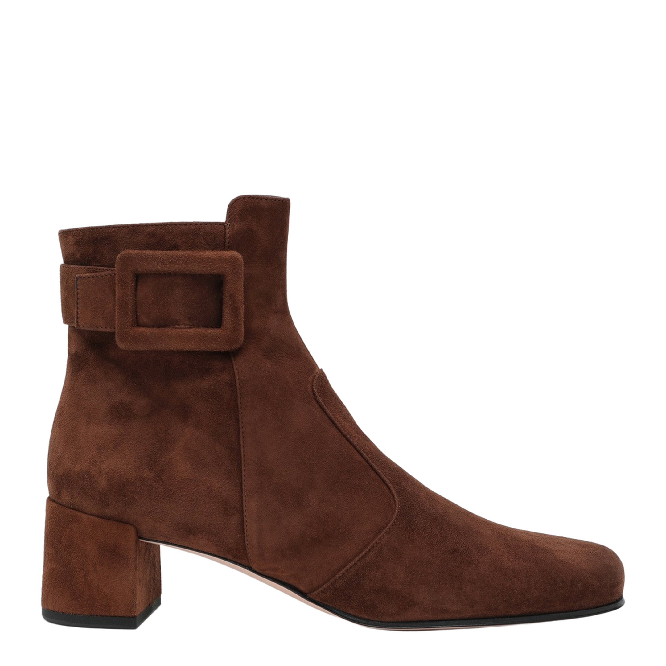 Très Vivier ankle boots in brown suede - Image 1