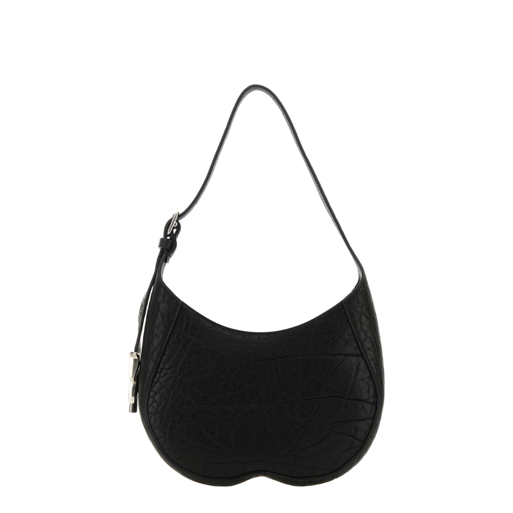 Chess Small Calf Leather Shoulder Bag - Black - Image 3