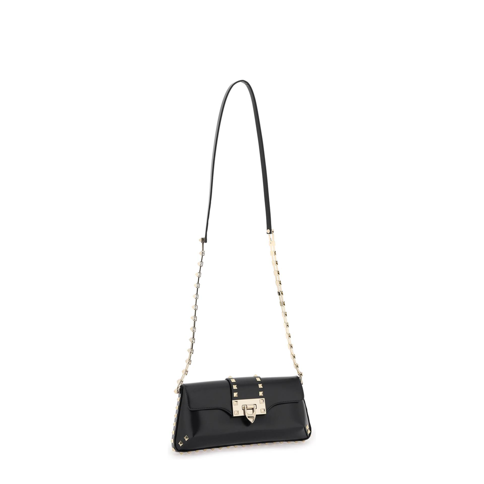 Garavani Rockstud Shoulder Bag in Brushed Leather - Image 5