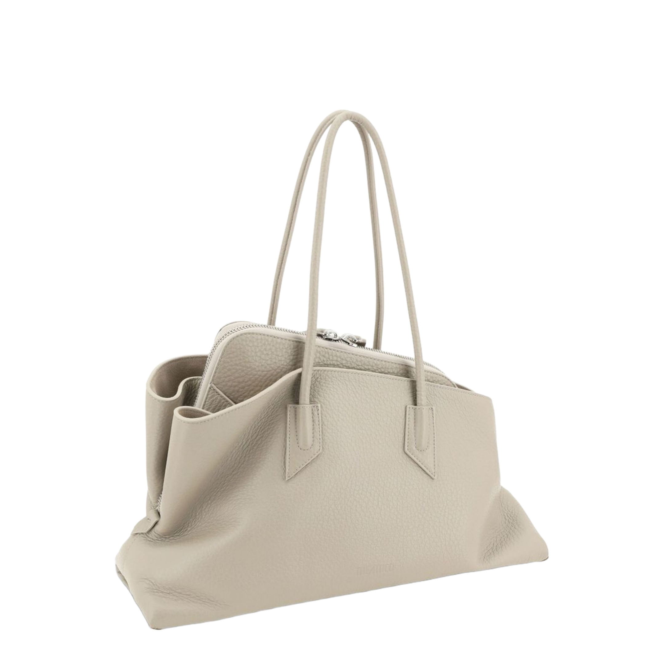 La Passeggiata Medium Calfskin Shoulder Bag - Sand - Image 2