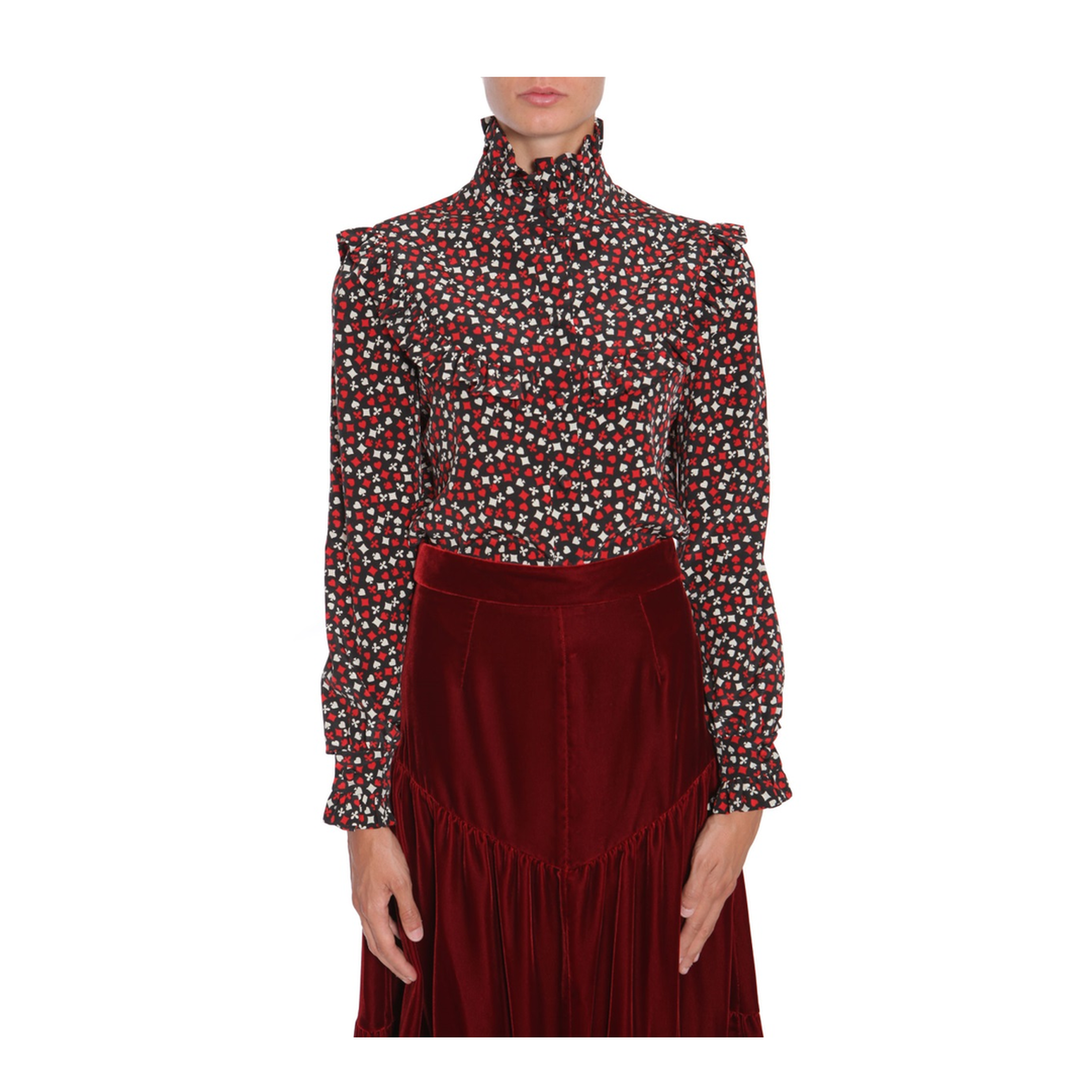 Stand Up Collar Blouse - Image 1