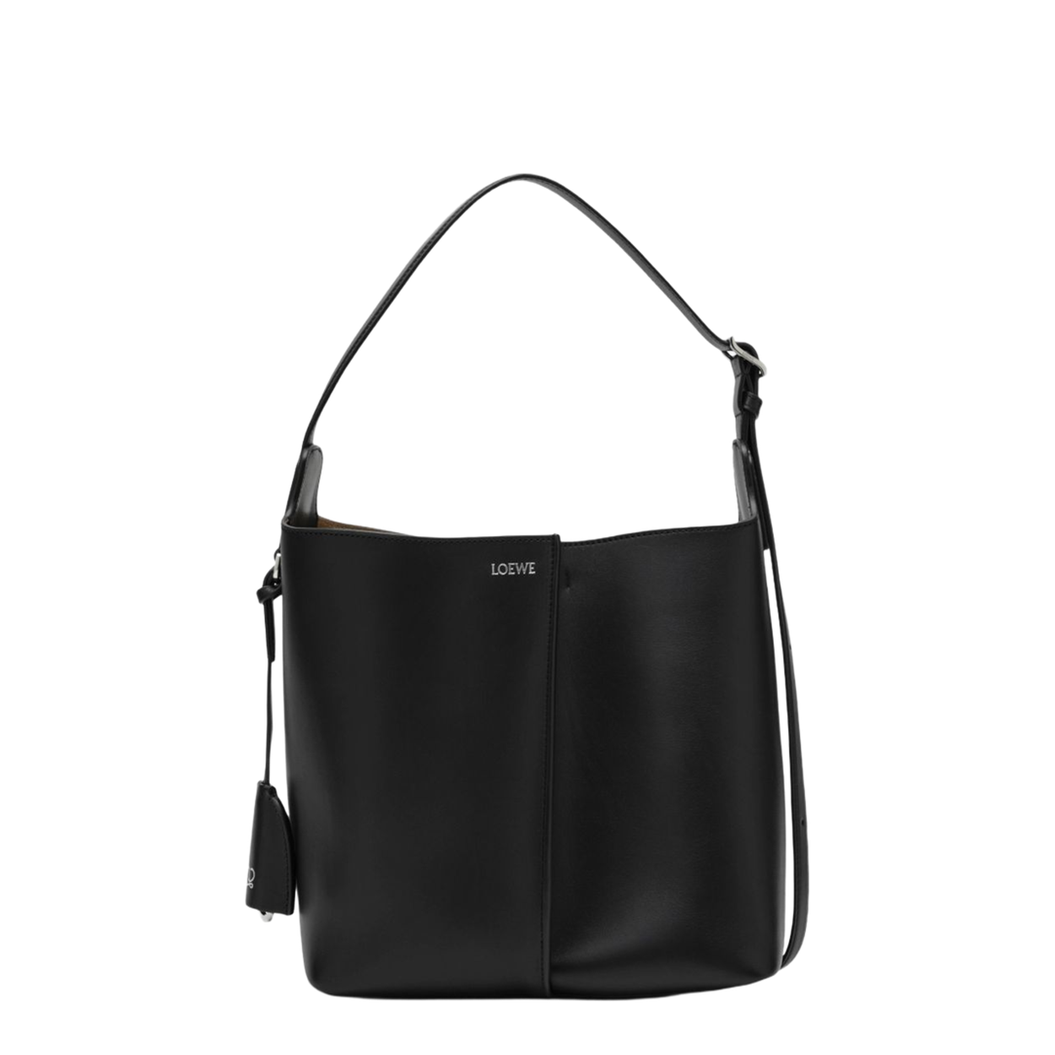 Loop Hobo Medium Calfskin Hobo - Black - Image 1