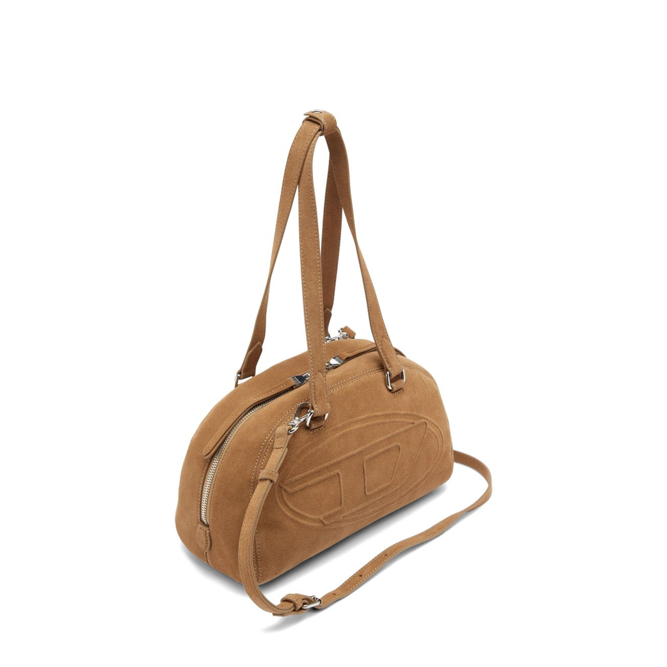 1DR Dome One Size Suede Shoulder Bag - Beige - Image 2